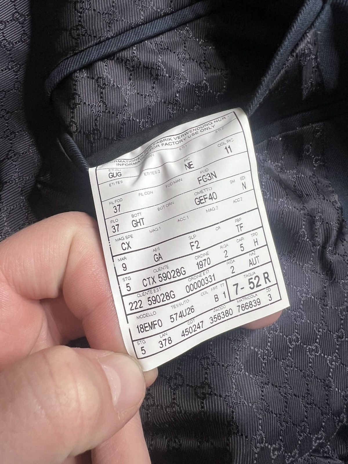 Gucci Gucci Blazer Luxury Monogram Size 52R Size 52R - 13 Thumbnail