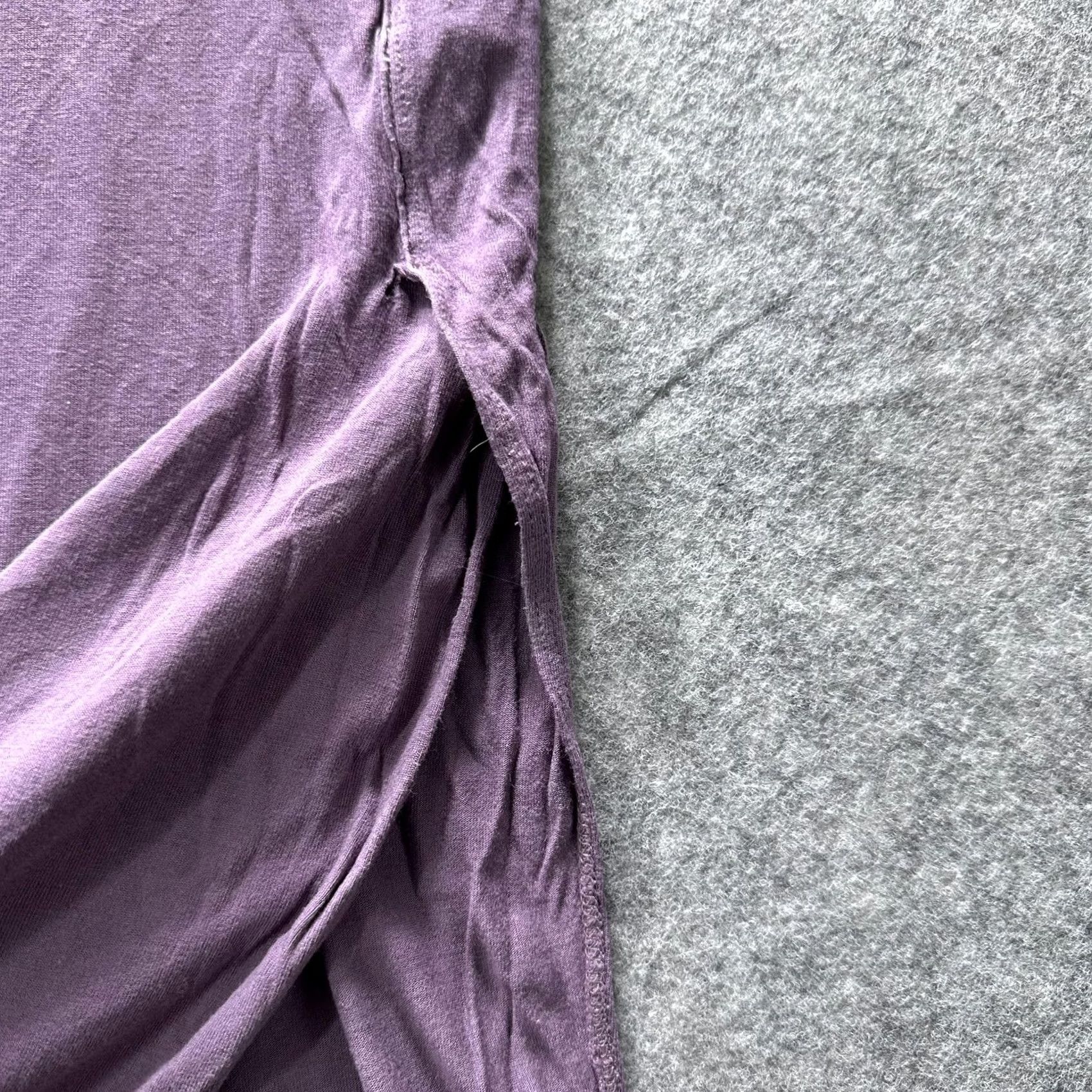 Vintage Wilfred Shirt Womens XS Purple Crewneck Short Sleeve High-Low Hem Tunic Top Longline Soft Jersey Casual Size XS / US 0-2 / IT 36-38 - 3 Thumbnail