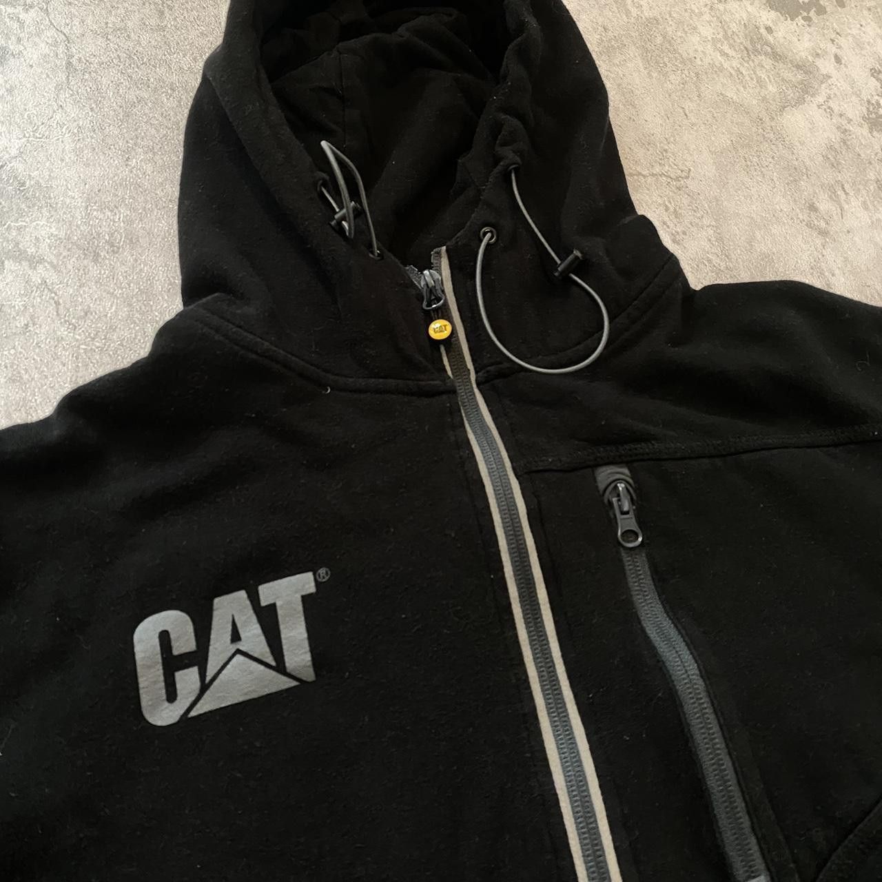 Caterpillar Black Caterpillar fleece lined hoodie with zipper Size US XL / EU 56 / 4 - 3 Thumbnail