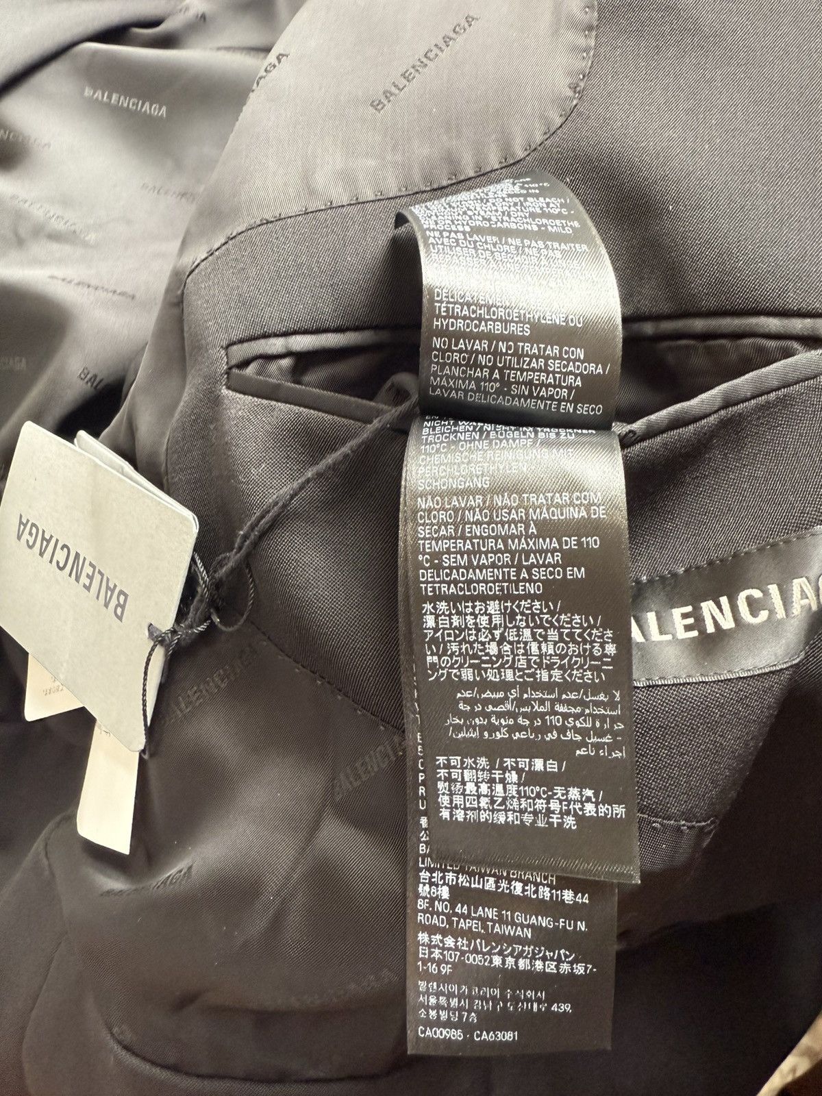 Balenciaga Balenciaga Folded Wool Jacket Size 50S - 8 Thumbnail