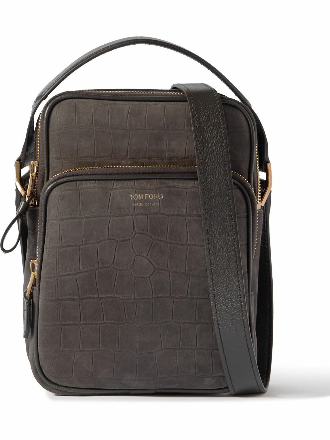 Tom Ford o1loc1c0325 H0465 Size: OS / Croc-Effect Messenger Bag Size ONE SIZE - 1 Thumbnail