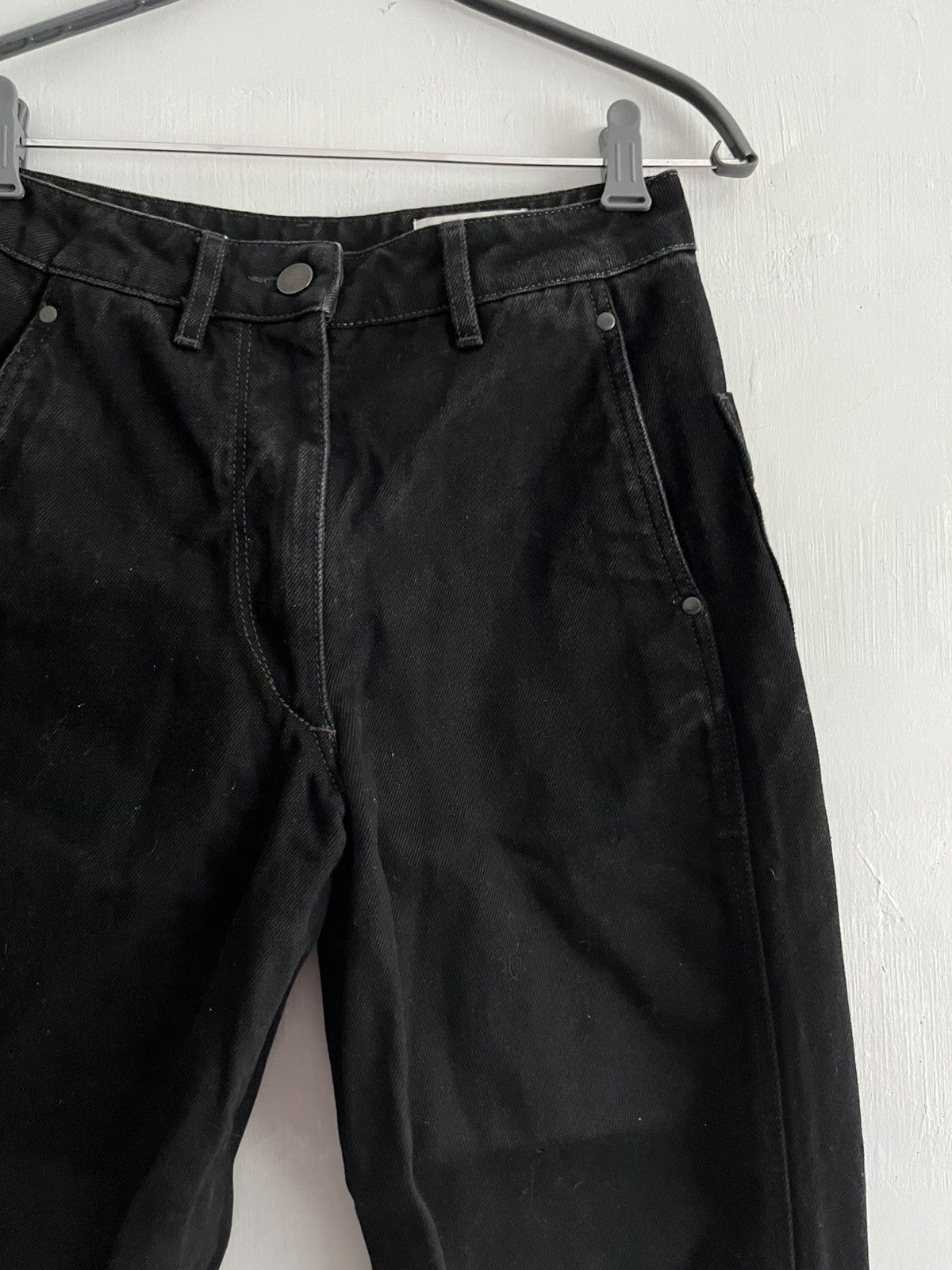 Lemaire LEMAIRE High Waisted Curved Pants - Black Size 24" / US 00 / IT 34 - 3 Thumbnail
