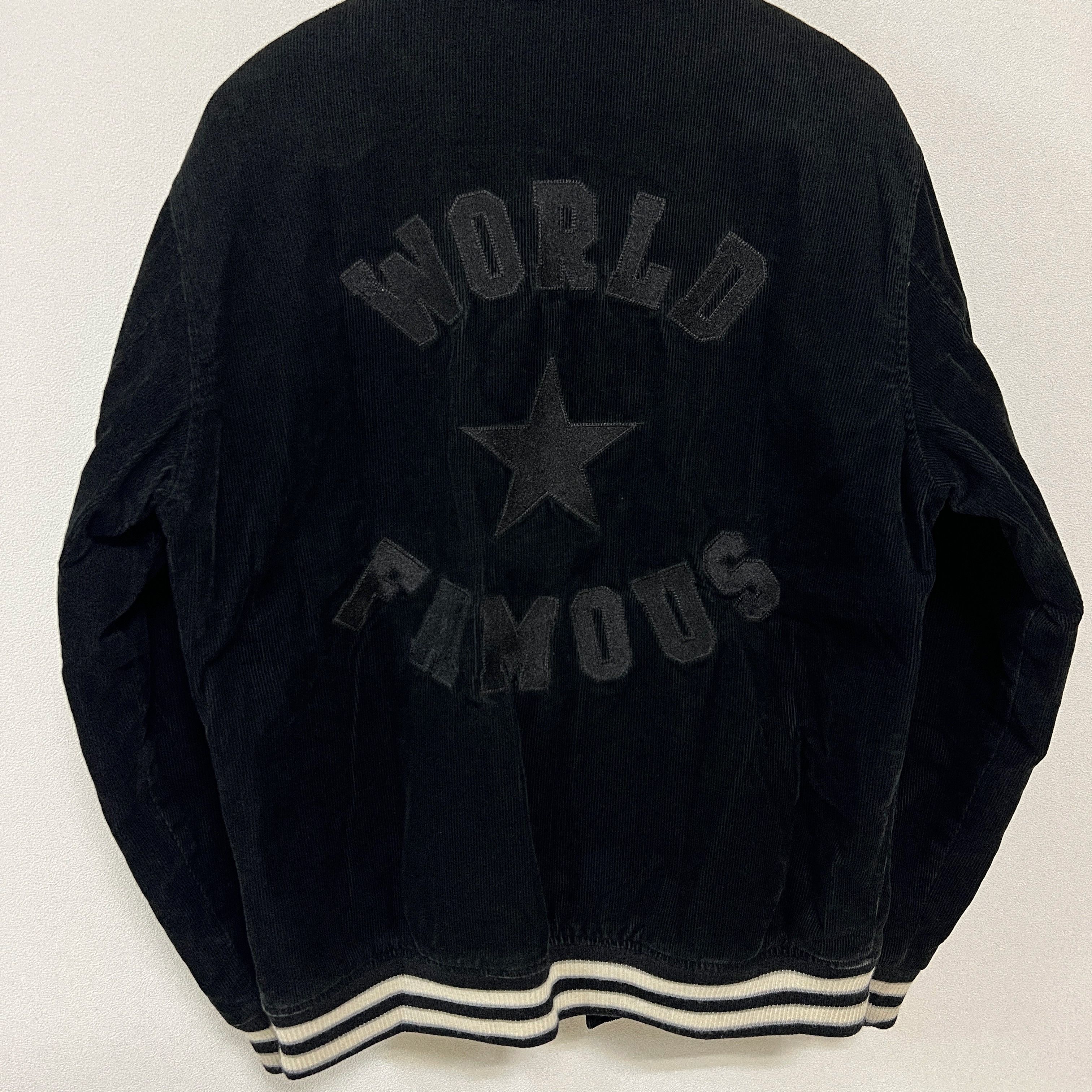 Supreme Supreme AW08 World Famous Corduroy Varsity Jacket Black Size US M / EU 48-50 / 2 - 8 Thumbnail