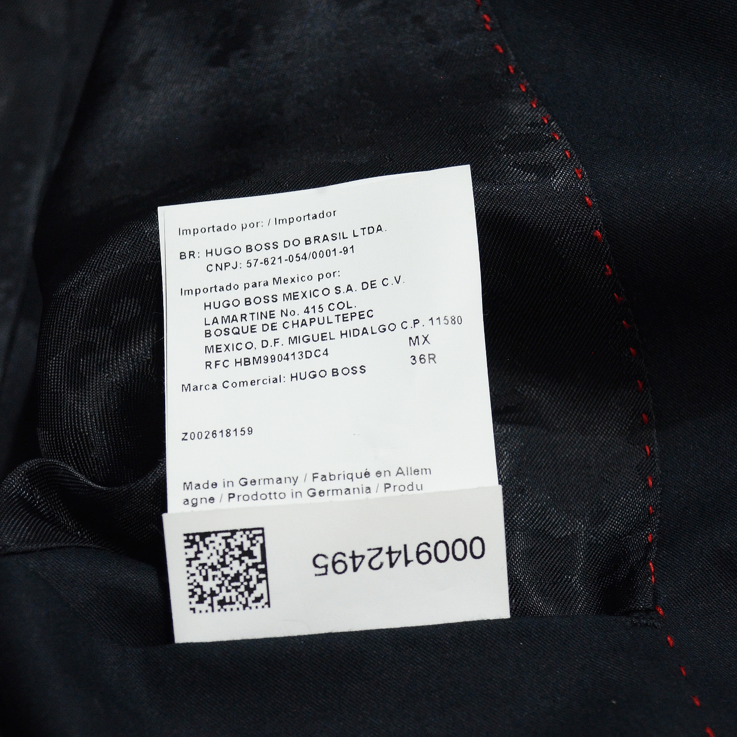 Hugo Boss × Vintage Vintage Hugo Boss Double Breasted Cashmere Blazer Jacket Size 36R - 11 Thumbnail