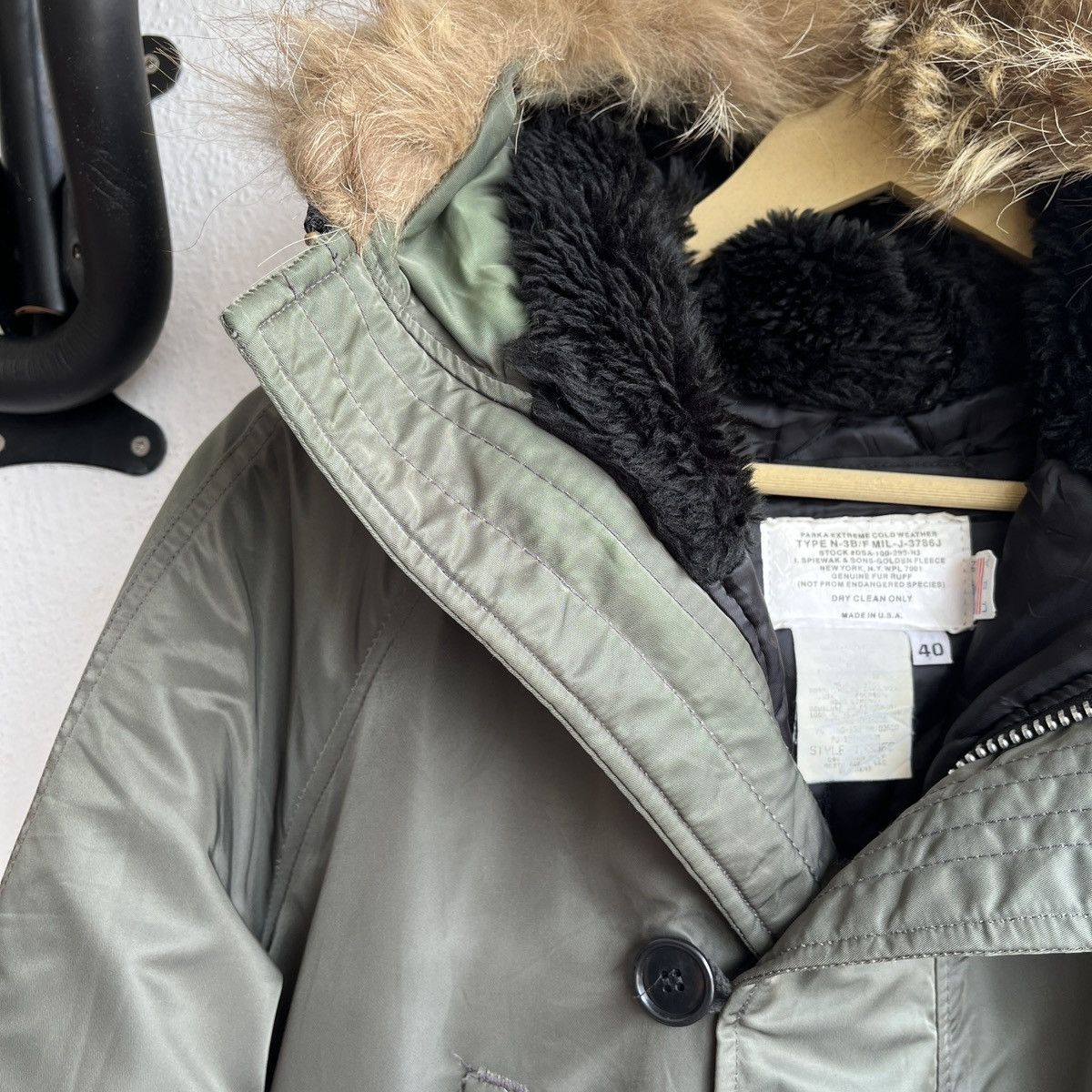 I. Spiewak And Sons × The Real McCoy's VINTAGE I SPIEWAK & SONS N-3B GOLDEN FLEECE FLIGHT JACKET Size US M / EU 48-50 / 2 - 5 Thumbnail
