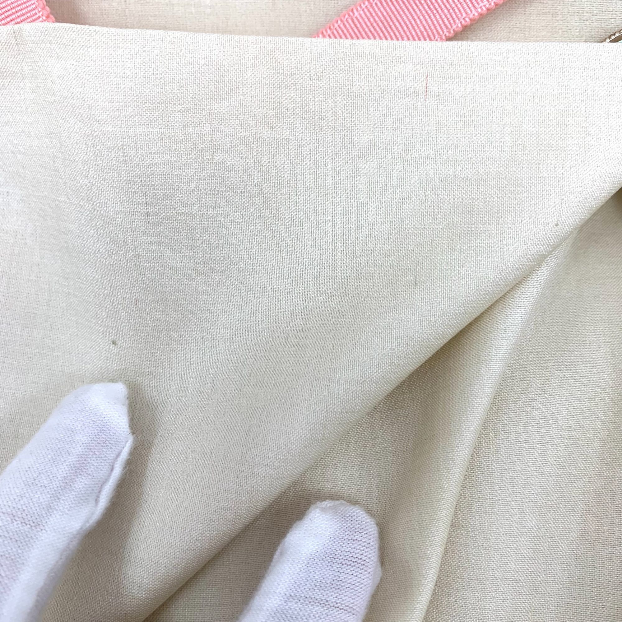 Chanel Chanel Beige Mulberry Silk Pleated Dress W/Pink Trim Double- Size S / US 4 / IT 40 - 3 Thumbnail