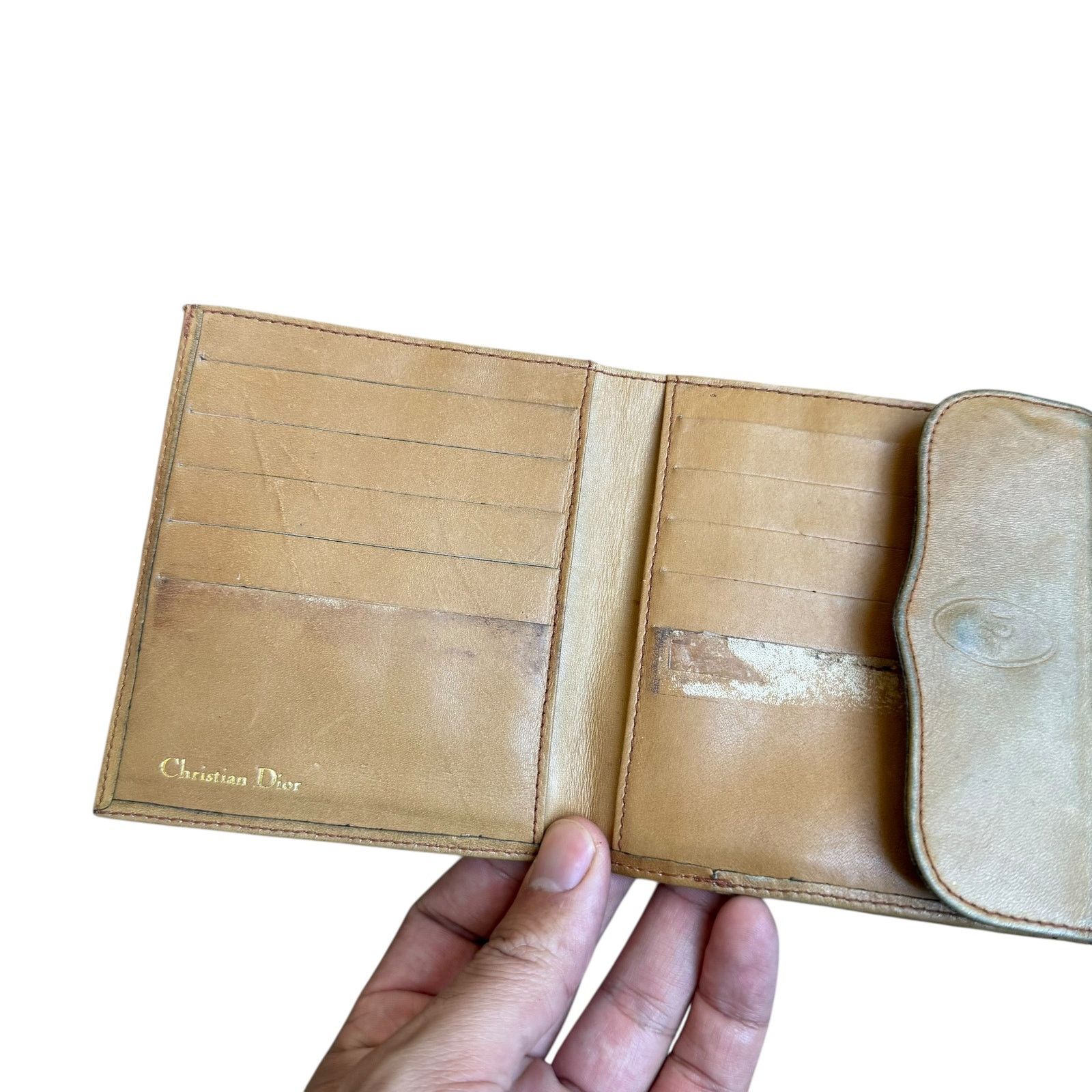 Dior Vintage Christian Dior Tan Brown Wallet Size ONE SIZE - 5 Thumbnail