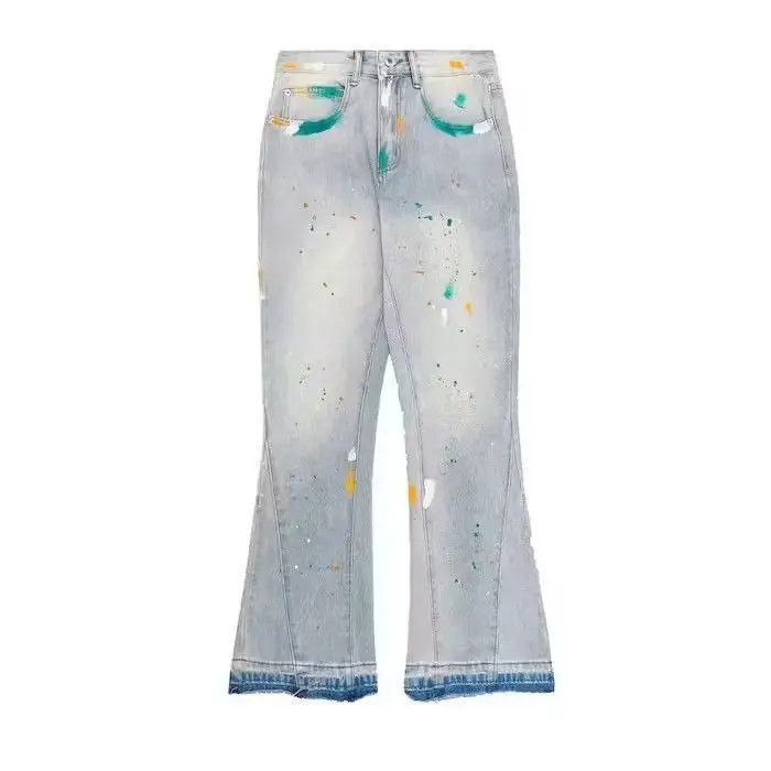 Japanese Brand Ink Graffiti Baggy Jeans Pants Size US 30 / EU 46 - 3 Thumbnail