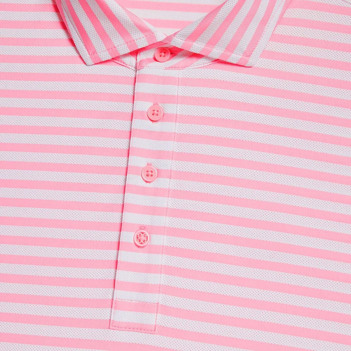 G/FORE G/FORE Men's Candy Perforated Stripe Tech Jersey Polo Size US L / EU 52-54 / 3 - 2 Thumbnail