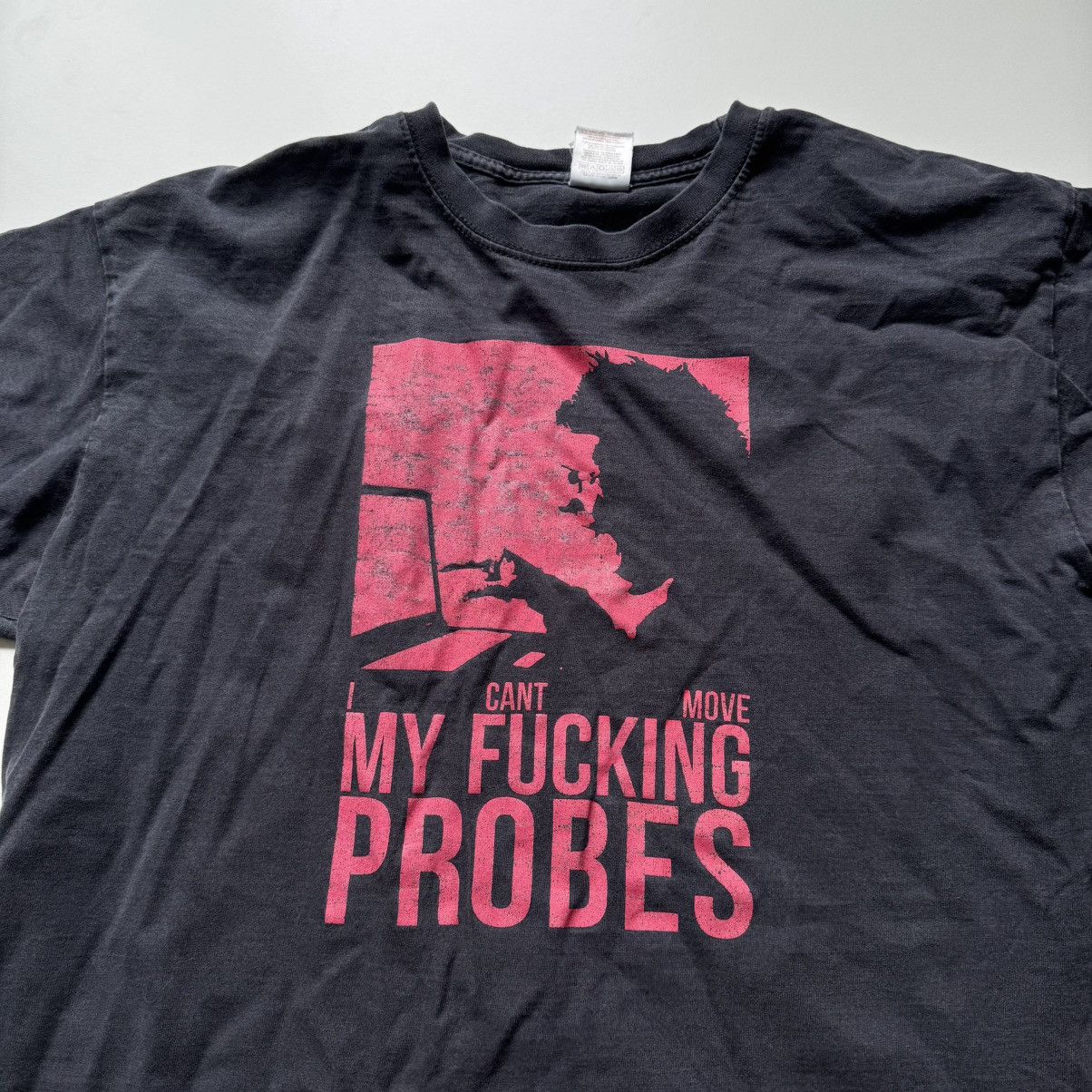 Band Tees Vtg I cant move my fucking probes Washed Tee trainspotting Size US L / EU 52-54 / 3 - 6 Thumbnail