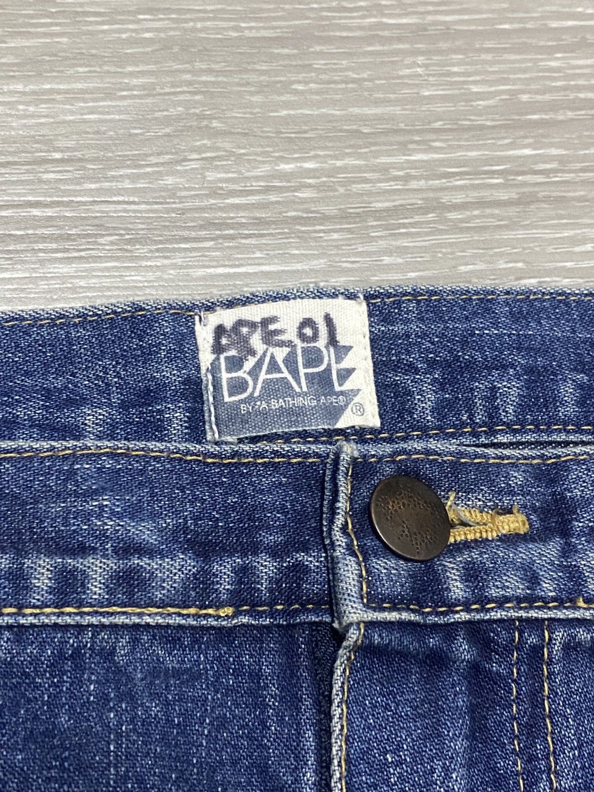 Bape RARE - APE SHALL NEVER KILL APE BAPE ROPE PATCH HEAD NIGO Size US 34 / EU 50 - 4 Thumbnail