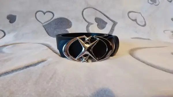 Leather Chiyuri x Azumi Star Buckle PU Leather Belt Size ONE SIZE - 2 Thumbnail
