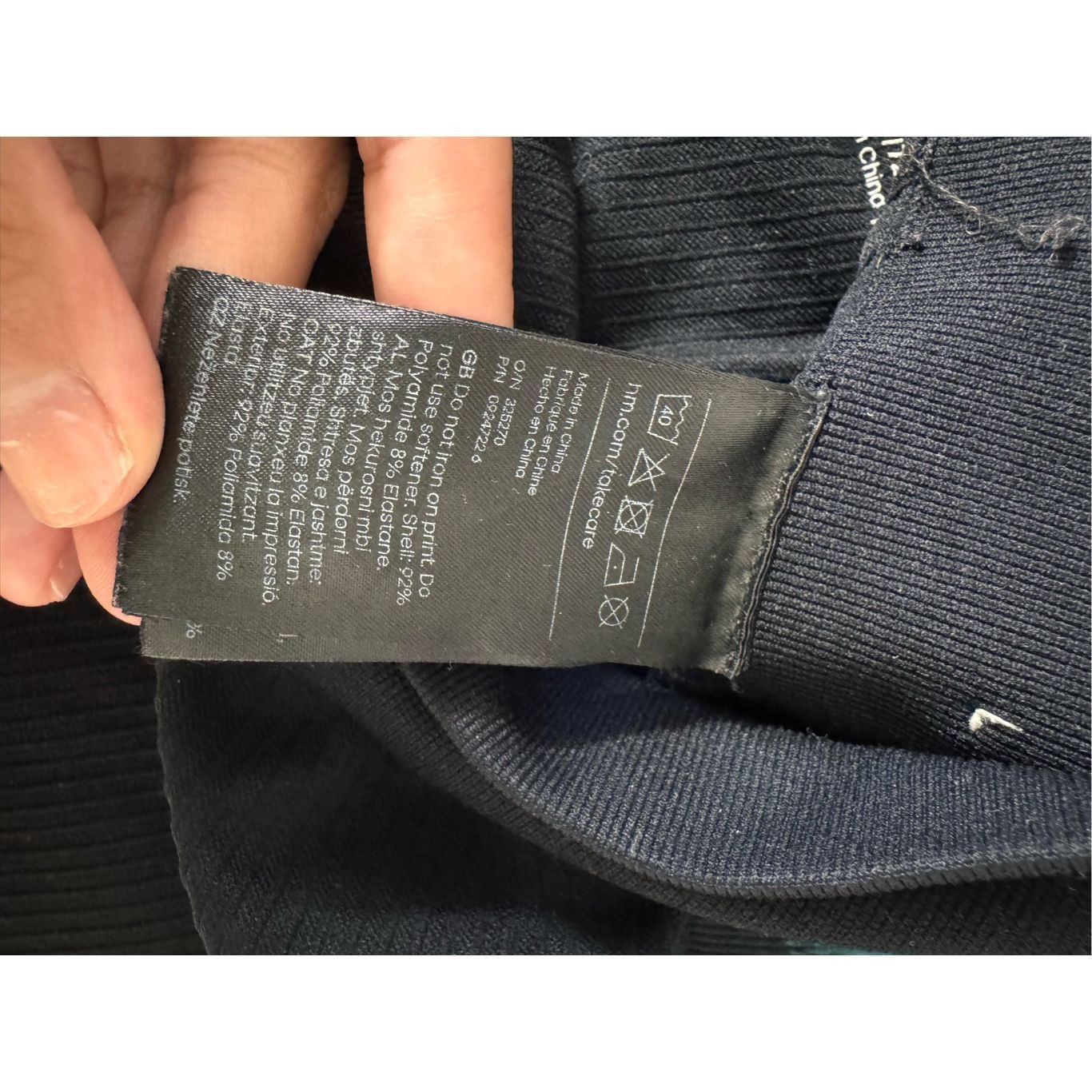 H&M H&M Move Black Ribbed High Waist Leggings Size Small Size 26" / US 2 / IT 38 - 12 Thumbnail
