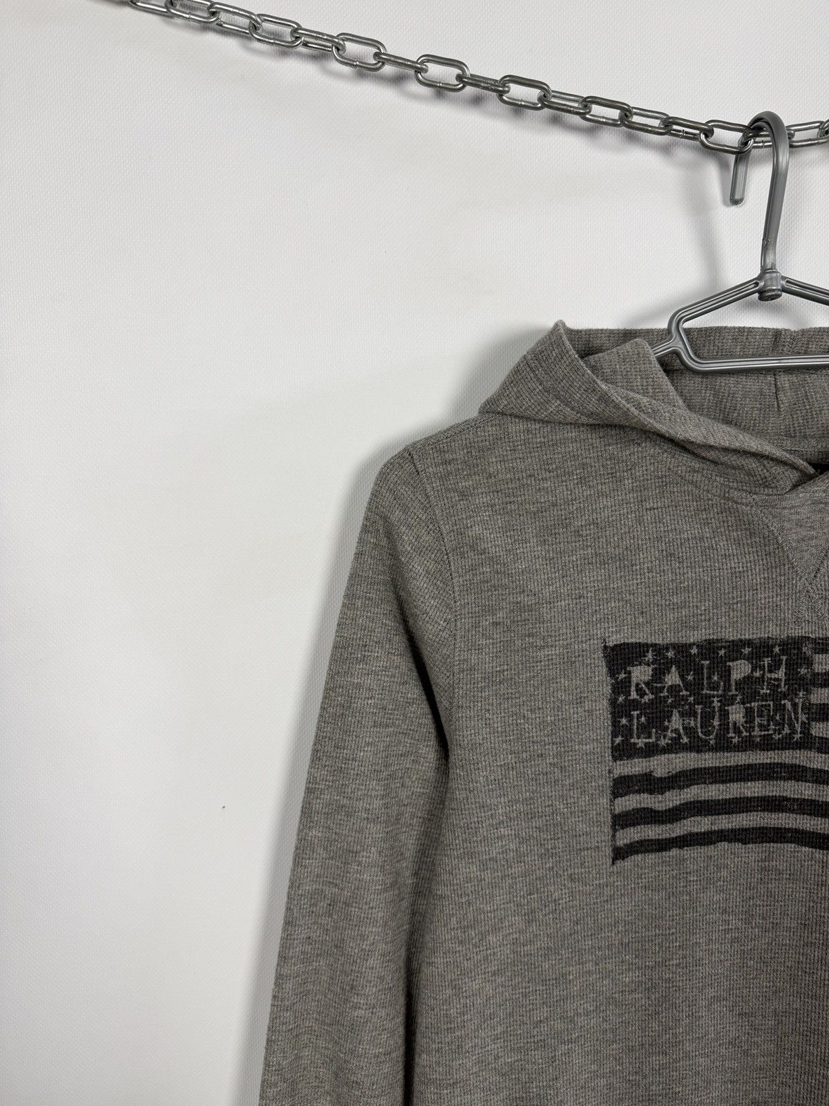 Polo Ralph Lauren Polo Ralph Lauren Hoodie Big USA Flag Logo Gray Hoody XS Size US XS / EU 42 / 0 - 3 Thumbnail