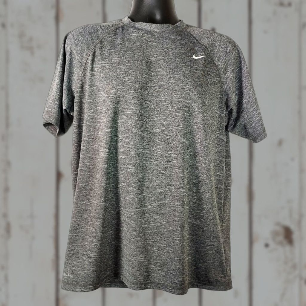 Nike Nike Dri-FIT Men's Gray Short Sleeve T-Shirt Activewear L Size US L / EU 52-54 / 3 - 1 Thumbnail