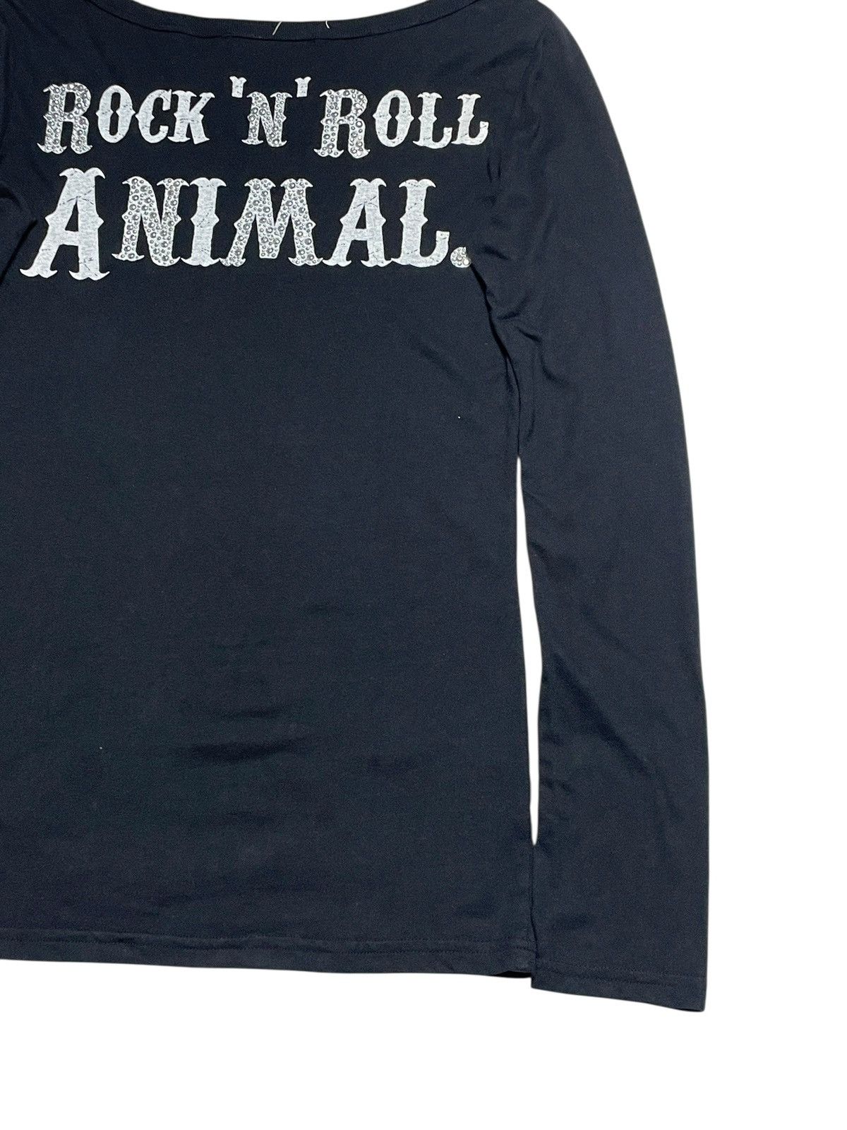 14th Addiction 2000’s GladNews - Skull Studded Logo Longsleeve Shirt Size S / US 4 / IT 40 - 17 Thumbnail
