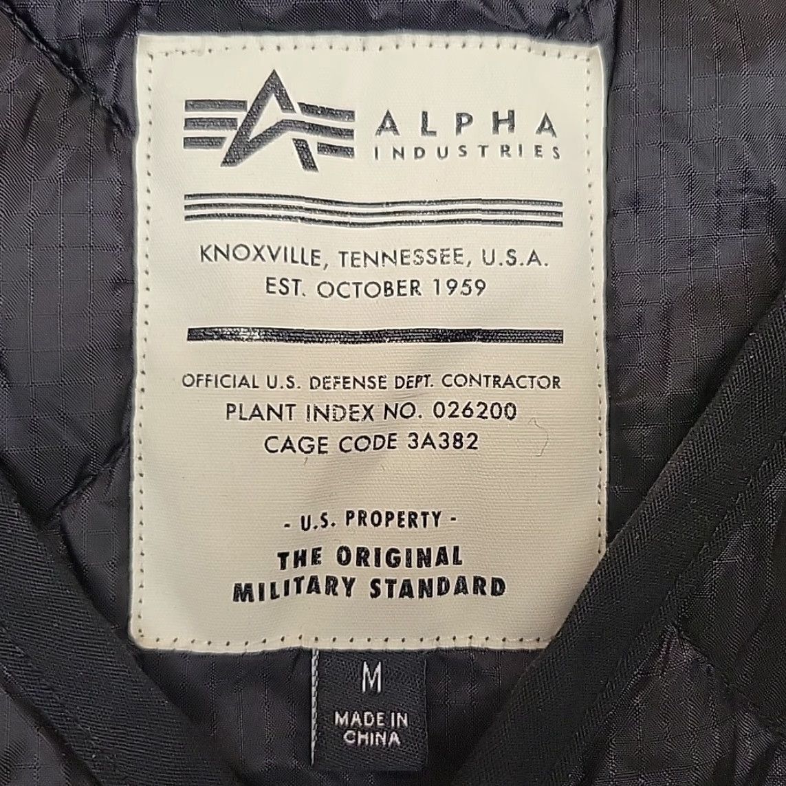 Alpha Industries Alpha Industries Jacket Mens M Black Quilted ALS Liner Military Style Bomber Size US M / EU 48-50 / 2 - 4 Thumbnail