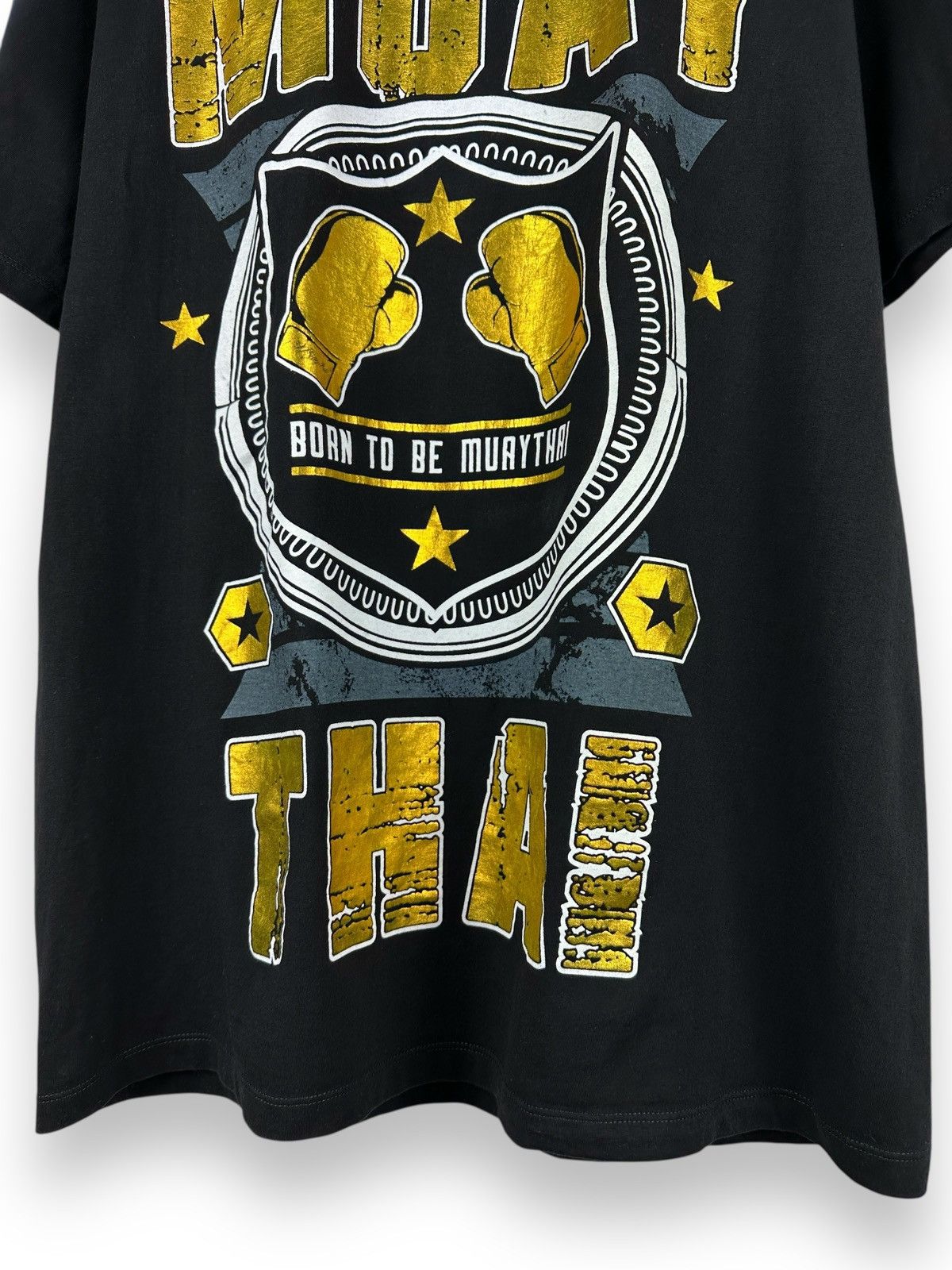 Japanese Brand × Vintage Muay Thai Boxing Printed T-Shirt Fight Thailand Box WWE WWF Size US L / EU 52-54 / 3 - 4 Thumbnail