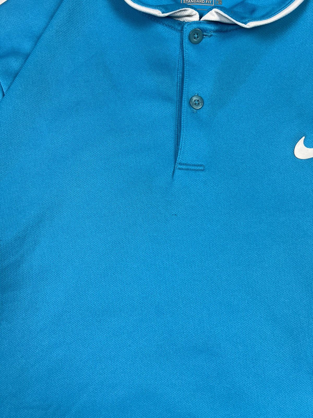 Nike Nike Court Tennis Dri-Fit Blue Polo Shirt Size US L / EU 52-54 / 3 - 9 Thumbnail