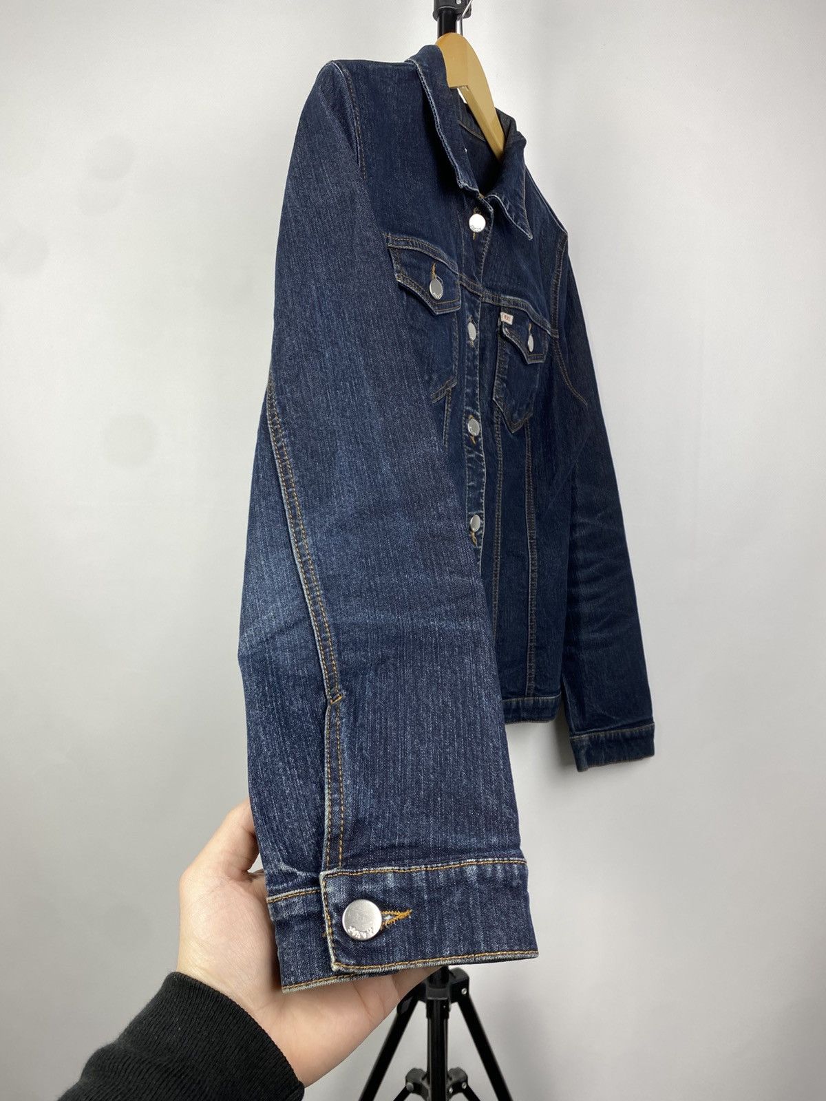 Miss Sixty × Vintage Miss Sixty Y2K Vintage Denim Double Zip Racing Jacket Size M / US 6-8 / IT 42-44 - 5 Thumbnail