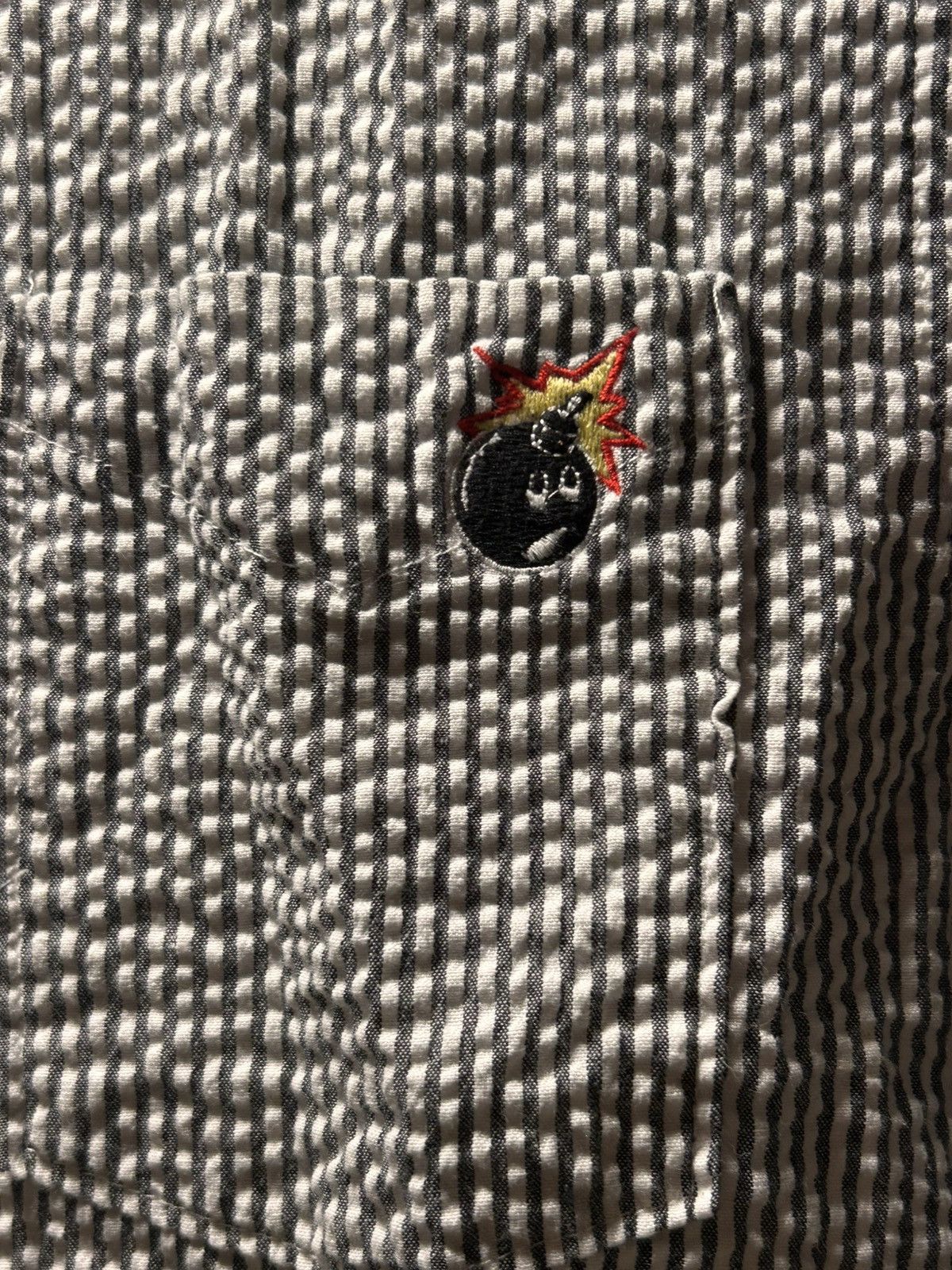 The Hundreds 2010 The Hundreds Bomb searsucker button up polo Size US L / EU 52-54 / 3 - 2 Thumbnail