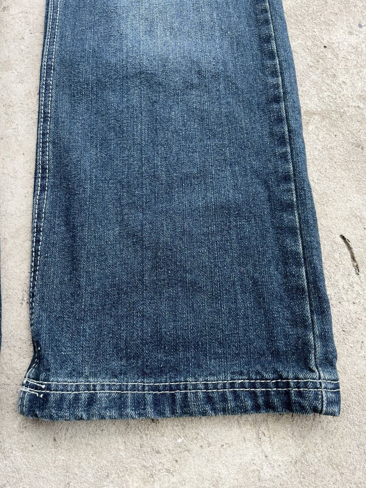 20471120 × If Six Was Nine × Le Grande Bleu (L.G.B.) Vintage Faded Distressed Denim Jeans like Junya Watanabe Y2K Size US 32 / EU 48 - 10 Thumbnail
