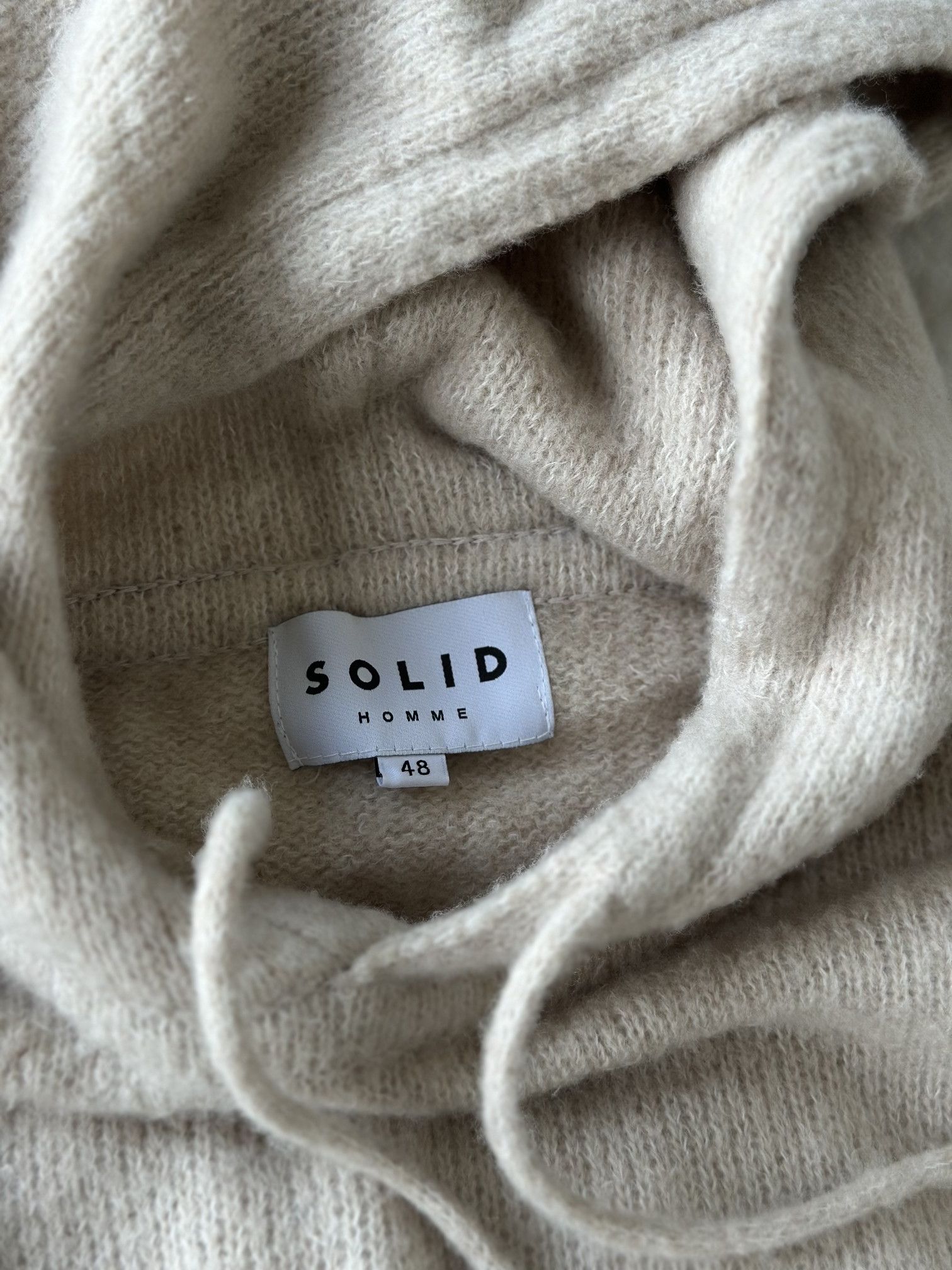 Solid Homme Solid Homme Brushed Knit Hoodie Size US M / EU 48-50 / 2 - 3 Thumbnail