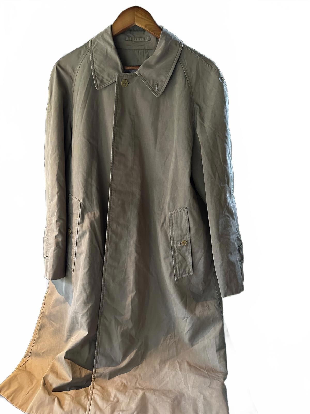 Other Vintage Burberrys Men TrenchCoat Khaki SingleBreasted 80s90s Size US M / EU 48-50 / 2 - 1 Thumbnail