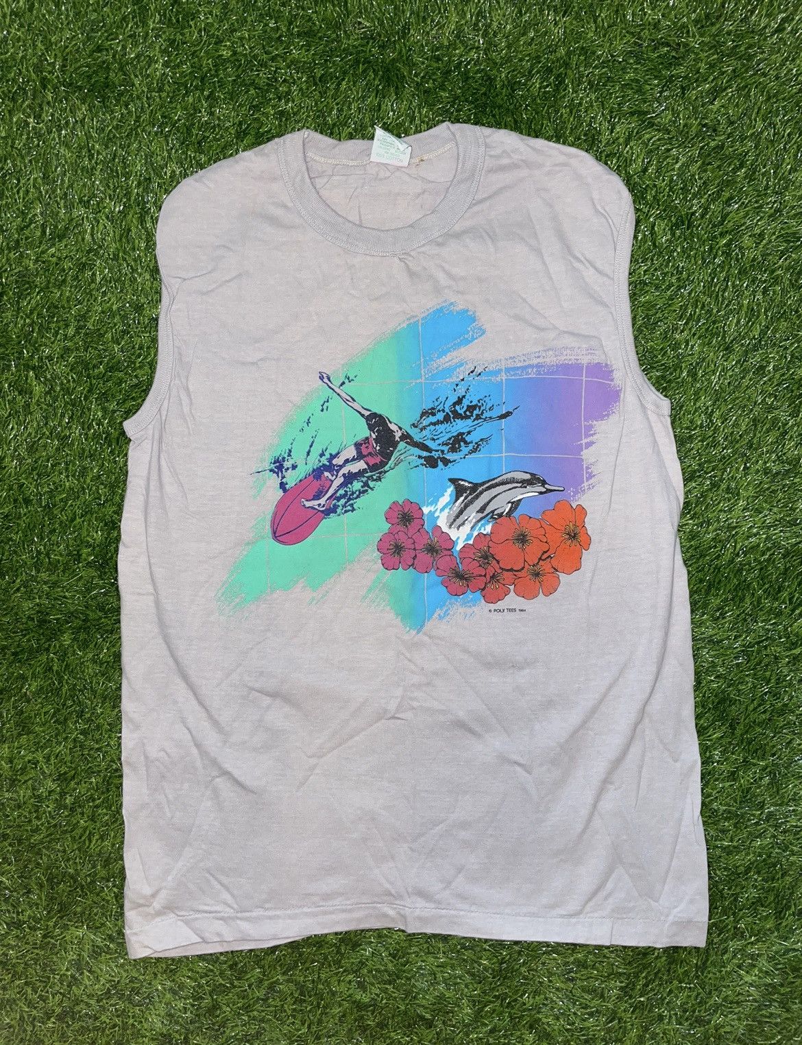 Vintage Vintage Hawaii Ocean Surf Tank Top 1984 Size Large Size US L / EU 52-54 / 3 - 1 Thumbnail