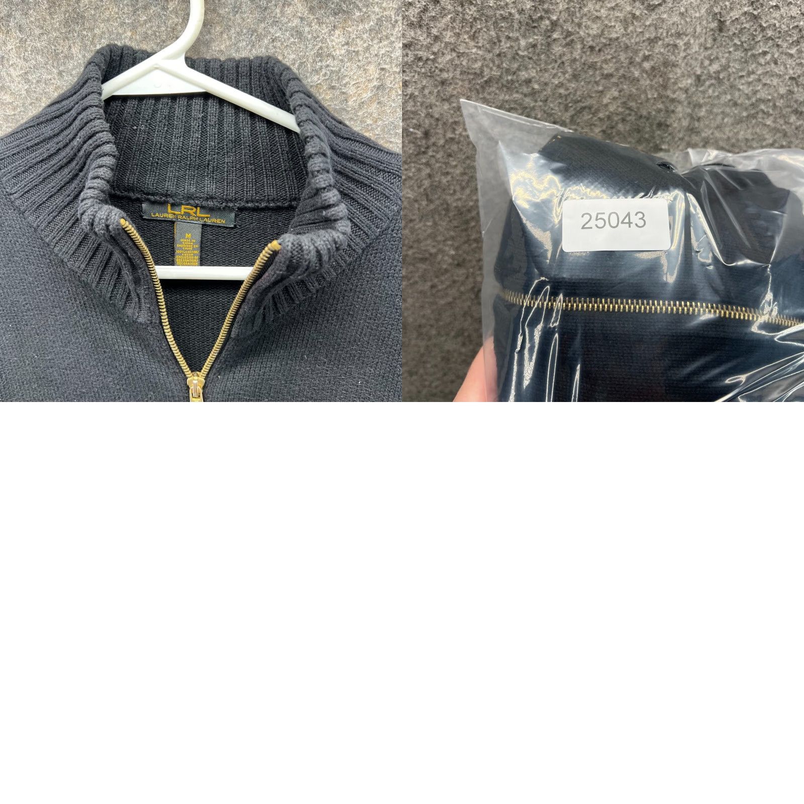 Ralph Lauren VINTAGE Lauren Ralph Lauren Sweater Women Medium Full Zip Fleece Knit Black Size M / US 6-8 / IT 42-44 - 8 Thumbnail