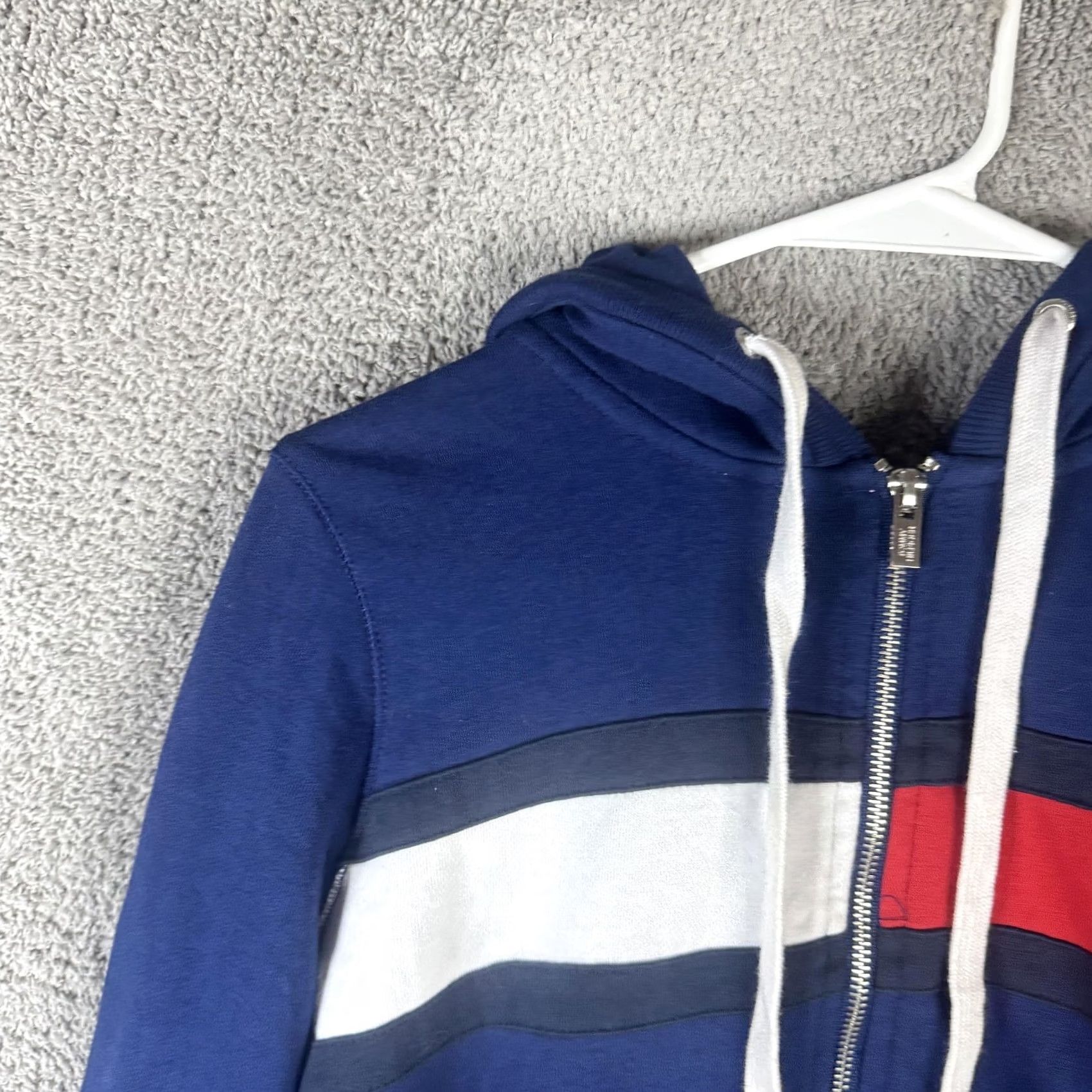 Tommy Hilfiger Tommy Hilfiger Sport Hoodie Womens Large Blue Colorblock Logo Full Zip Size L / US 10 / IT 46 - 5 Thumbnail