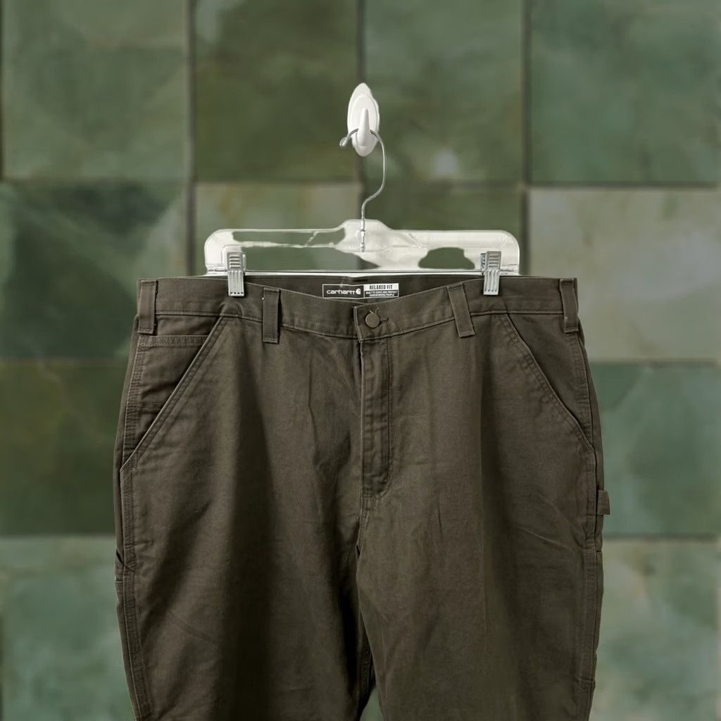 Carhartt Carhartt Twill Utility Work Pants Mens 40x30 Brown Relaxed Fit YKK BN0324M Size US 40 / EU 56 - 1 Thumbnail