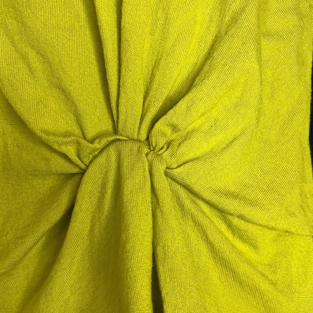 Nina Ricci Nina Ricci Womens Small Wool Colorblock Knot Detail Top Gree Size S / US 4 / IT 40 - 4 Thumbnail
