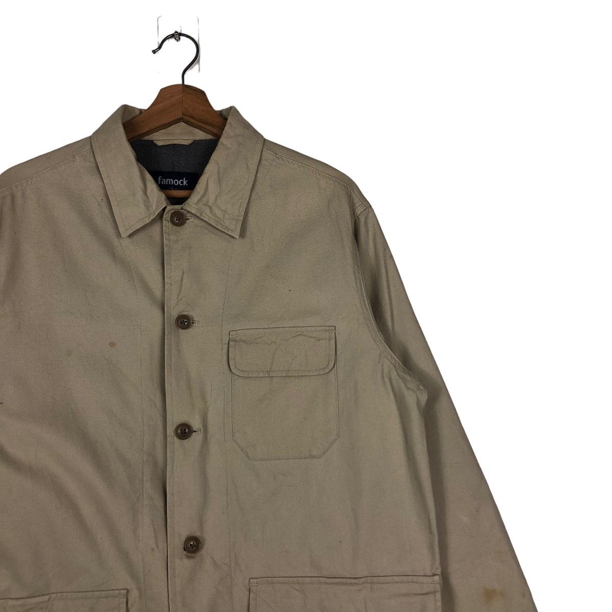 Issey Miyake 🔥Vintage Chore Work Button Jacket Blanket Famock Japan Size US L / EU 52-54 / 3 - 6 Thumbnail
