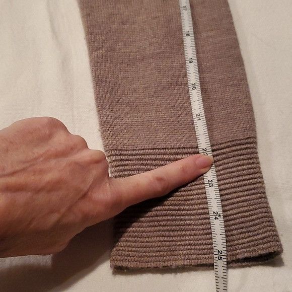 Vintage Adrienne Vittadini Merino Wool 2 Pockets Knee Length Long Sl Size M / US 6-8 / IT 42-44 - 13 Thumbnail