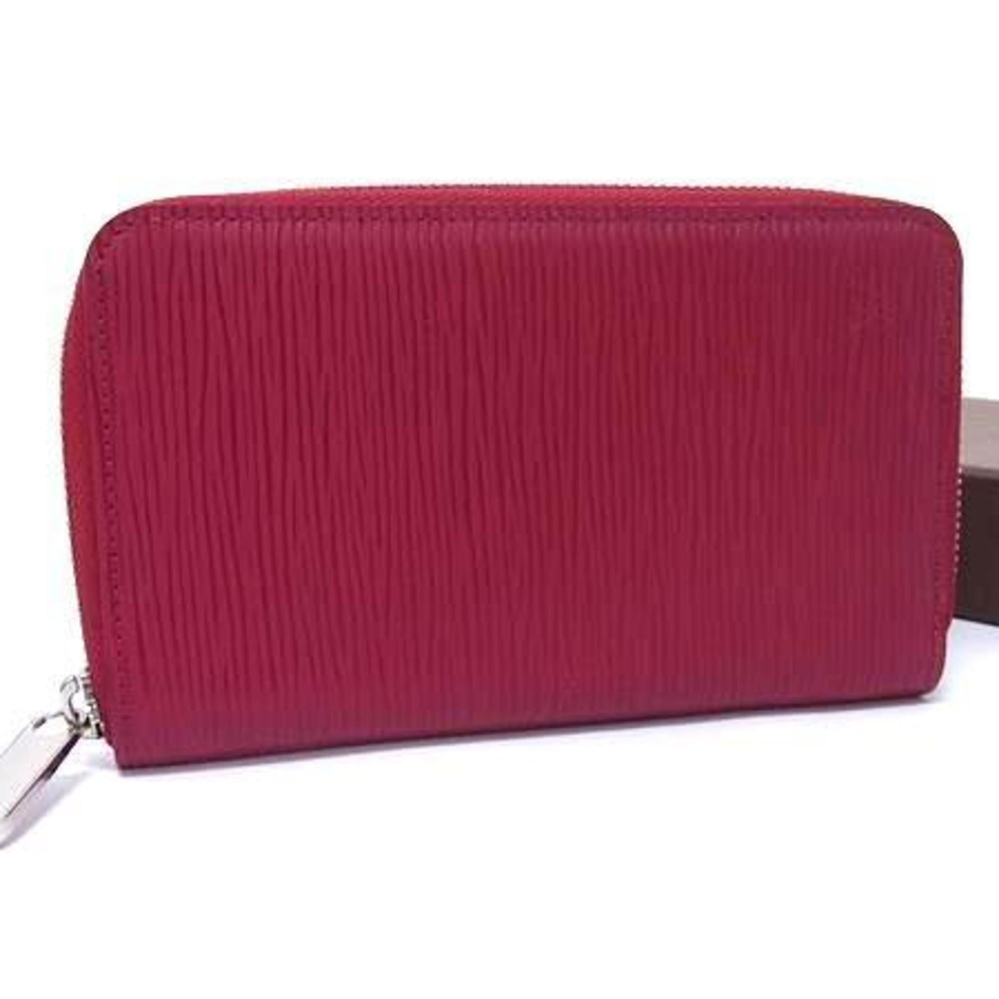 Louis Vuitton LOUIS VUITTON Zippy Compact Wallet M60424 Fuchsia (Wine Red) Epi Leather Women's Round Long Size ONE SIZE - 1 Thumbnail