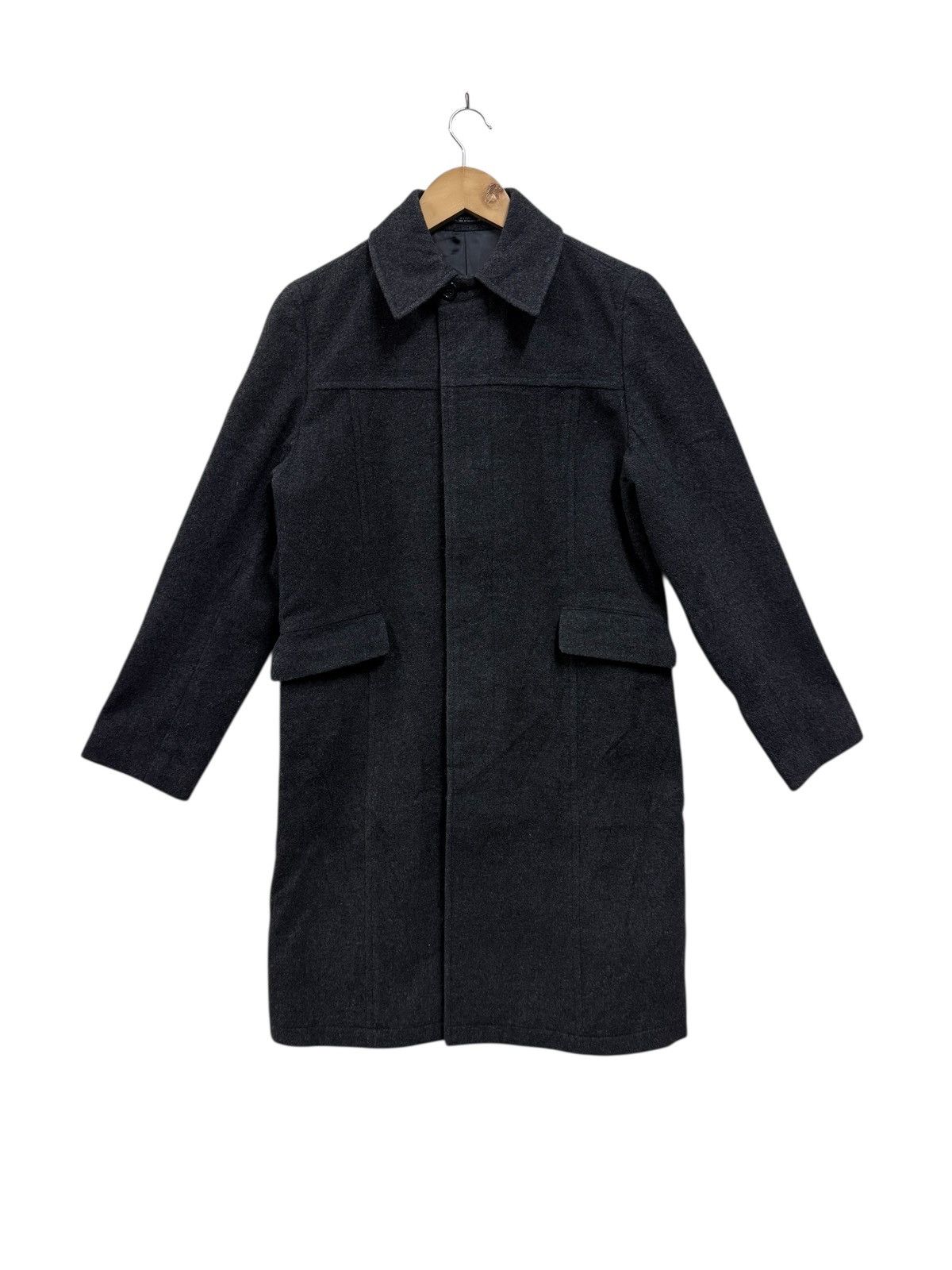 Yohji Yamamoto Ined Homme Composition Wool Trench Coat Yohji Yamamoto Size US M / EU 48-50 / 2 - 1 Thumbnail