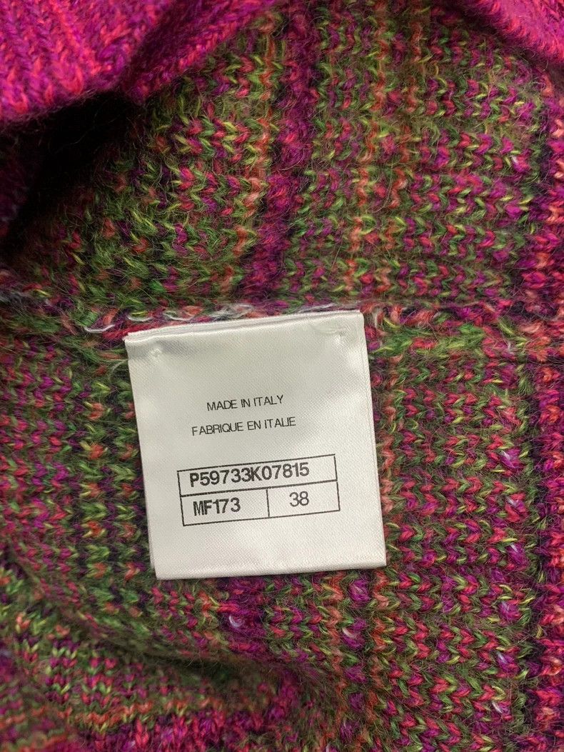 Chanel Chanel Pink color-blocked plaid cashmere knitted cardigan Size XS / US 0-2 / IT 36-38 - 5 Thumbnail