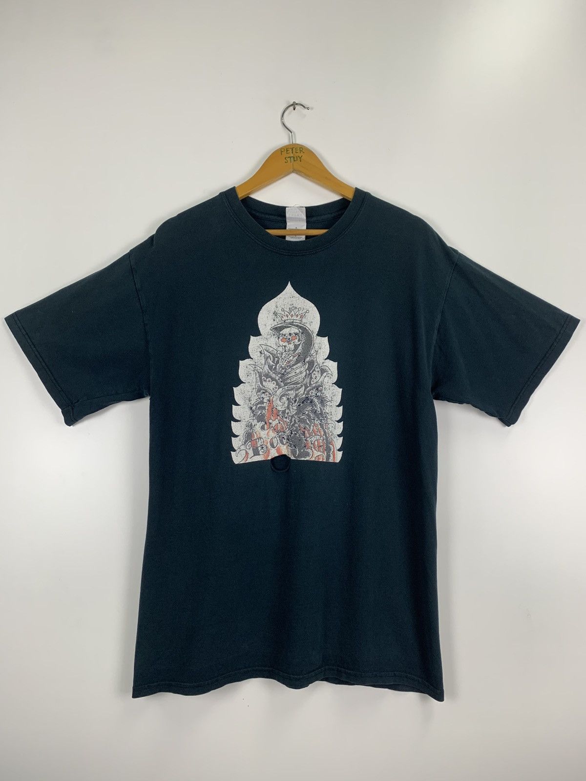 Gildan × Vintage Vintage Joe Boo Light Wave Tattoos Size US L / EU 52-54 / 3 - 3 Thumbnail