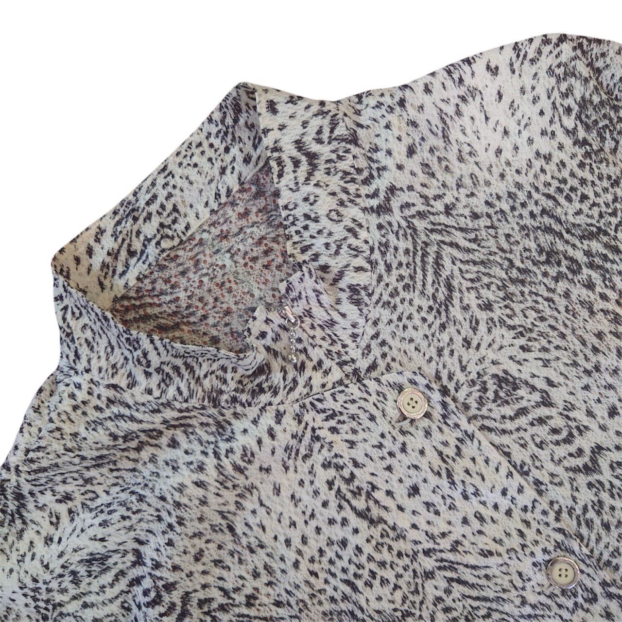 Japanese Brand Abstract monochrome animal print Shirt by Nagato Size US M / EU 48-50 / 2 - 4 Thumbnail