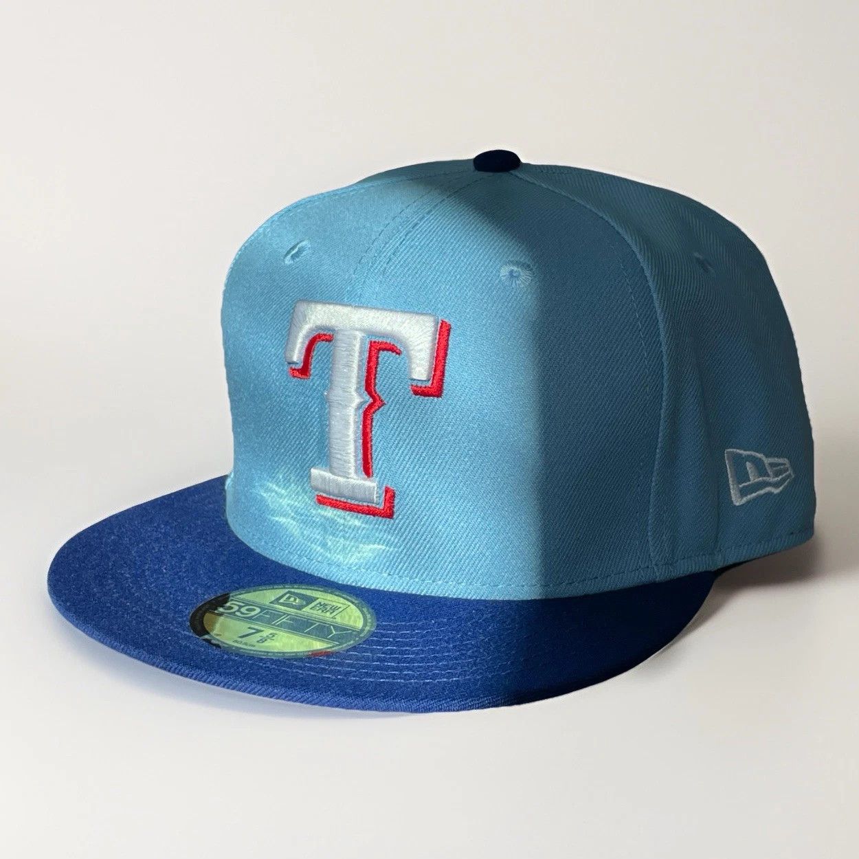 New Era Texas Rangers Light Blue/Royal On-Field 59FIFTY Fitted Hat Size ONE SIZE - 1 Thumbnail