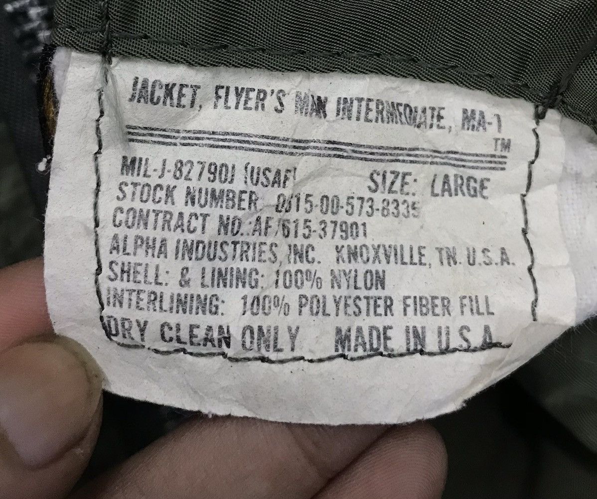 Alpha Industries × Vintage Vintage Alpha Industries Made In Usa Jacket Size US L / EU 52-54 / 3 - 14 Thumbnail