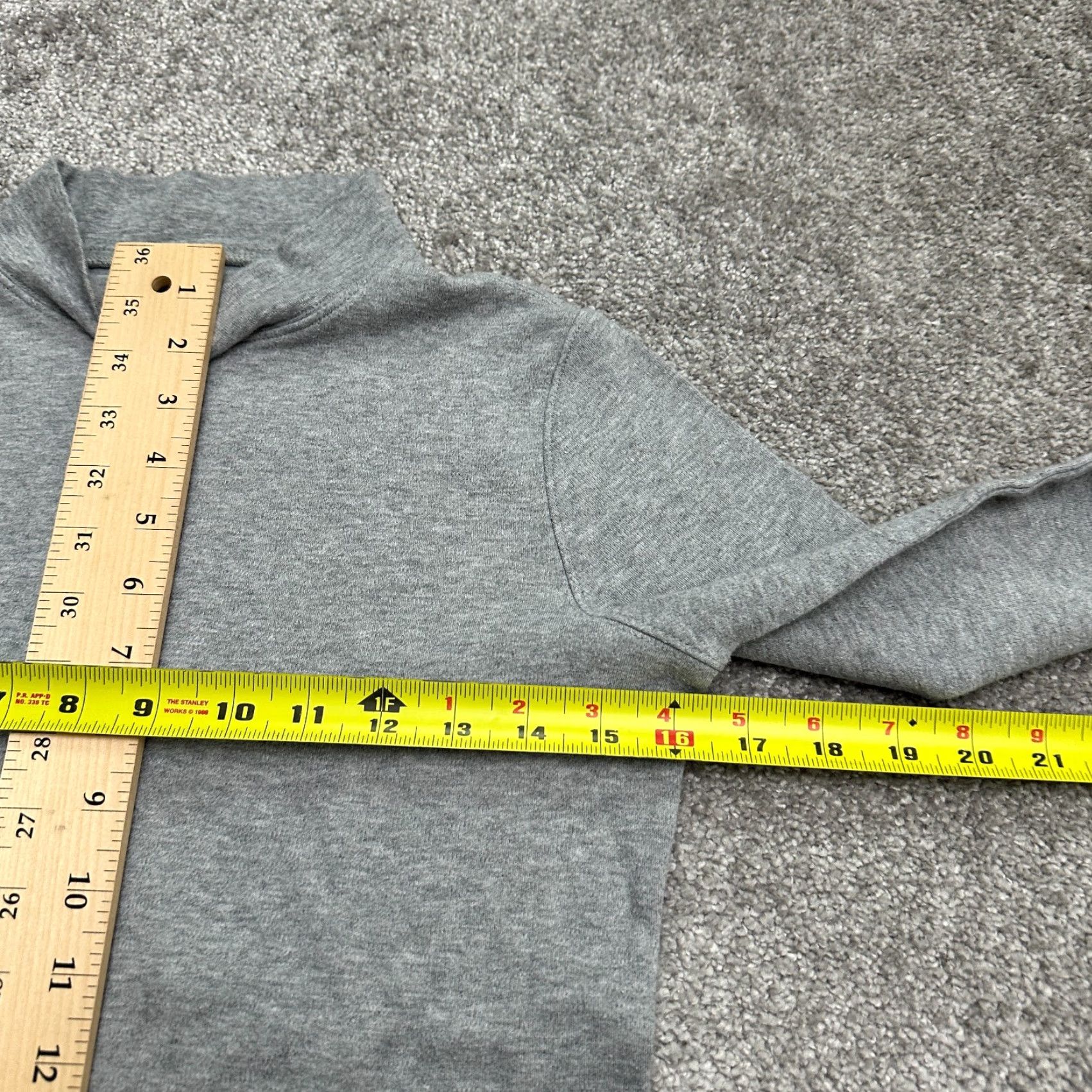 Charter Club Charter Club Gray Long Sleeve Mock Neck T-Shirt Womens Small Casual Cotton Top Size S / US 4 / IT 40 - 6 Thumbnail