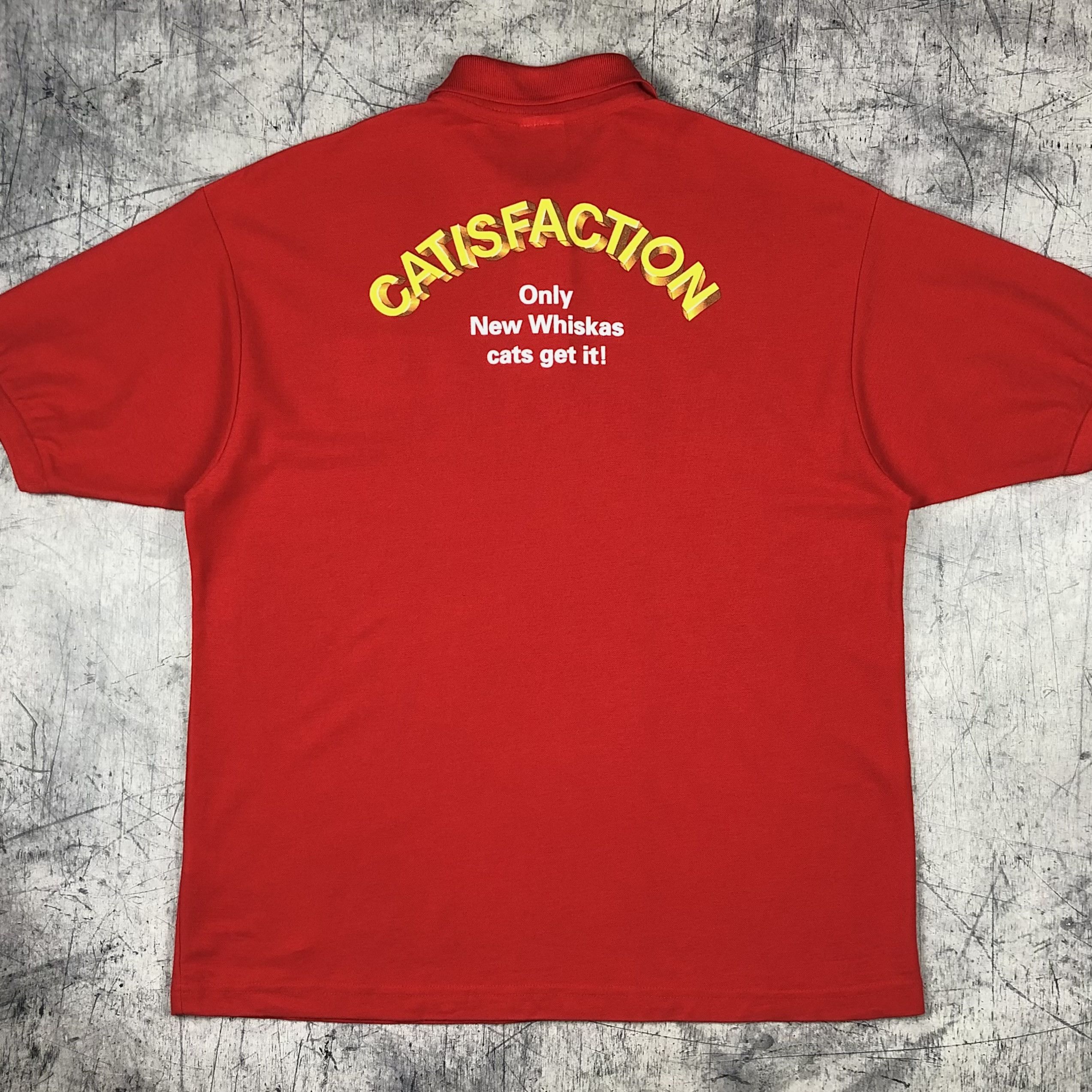Vintage 90s New Whiskas Catisfaction Cats Screen Stars Polo Tee Size US XL / EU 56 / 4 - 4 Thumbnail