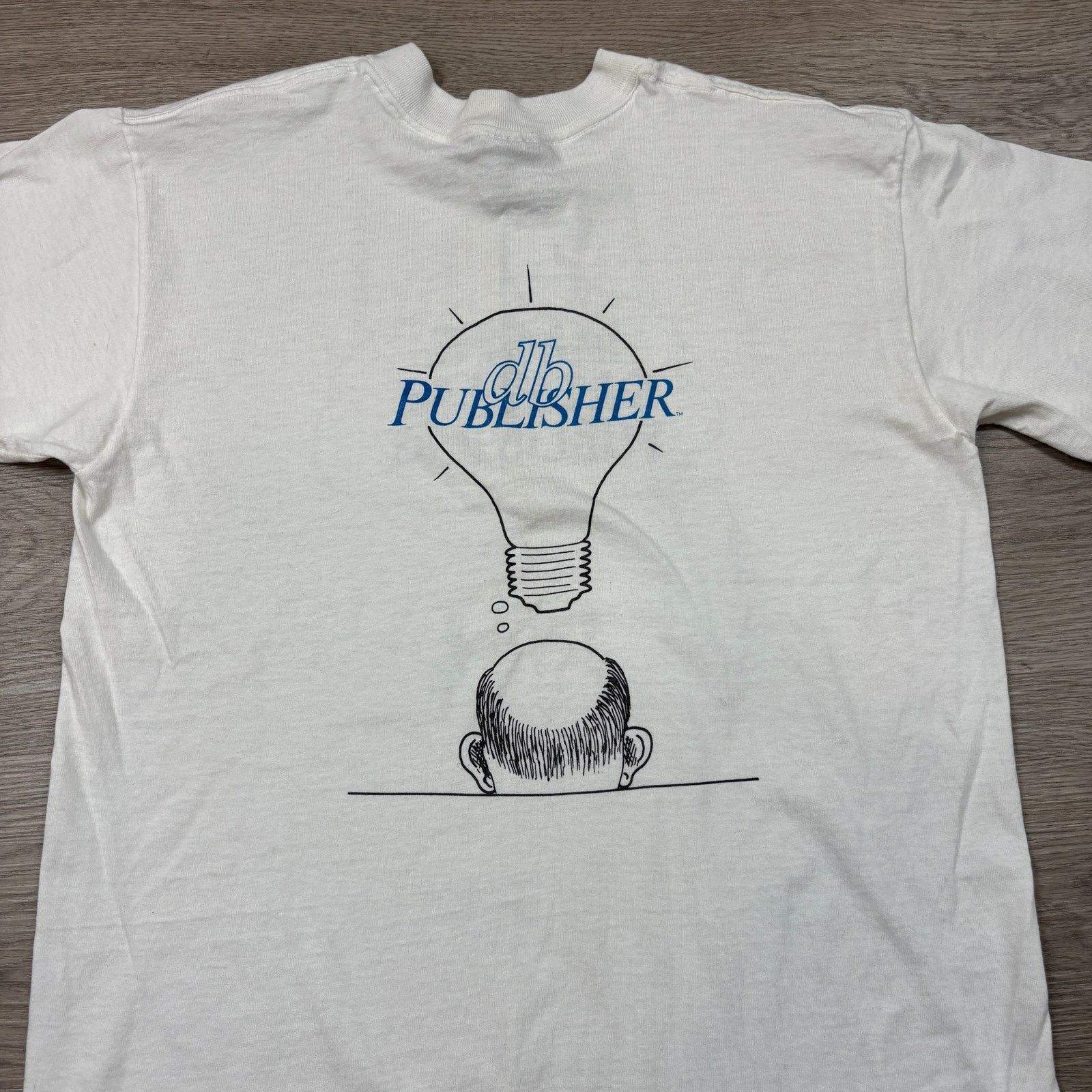 Vintage VTG 90s Image Datebase DB Publishing Lightbulb Shirt Men's L Size US L / EU 52-54 / 3 - 4 Thumbnail