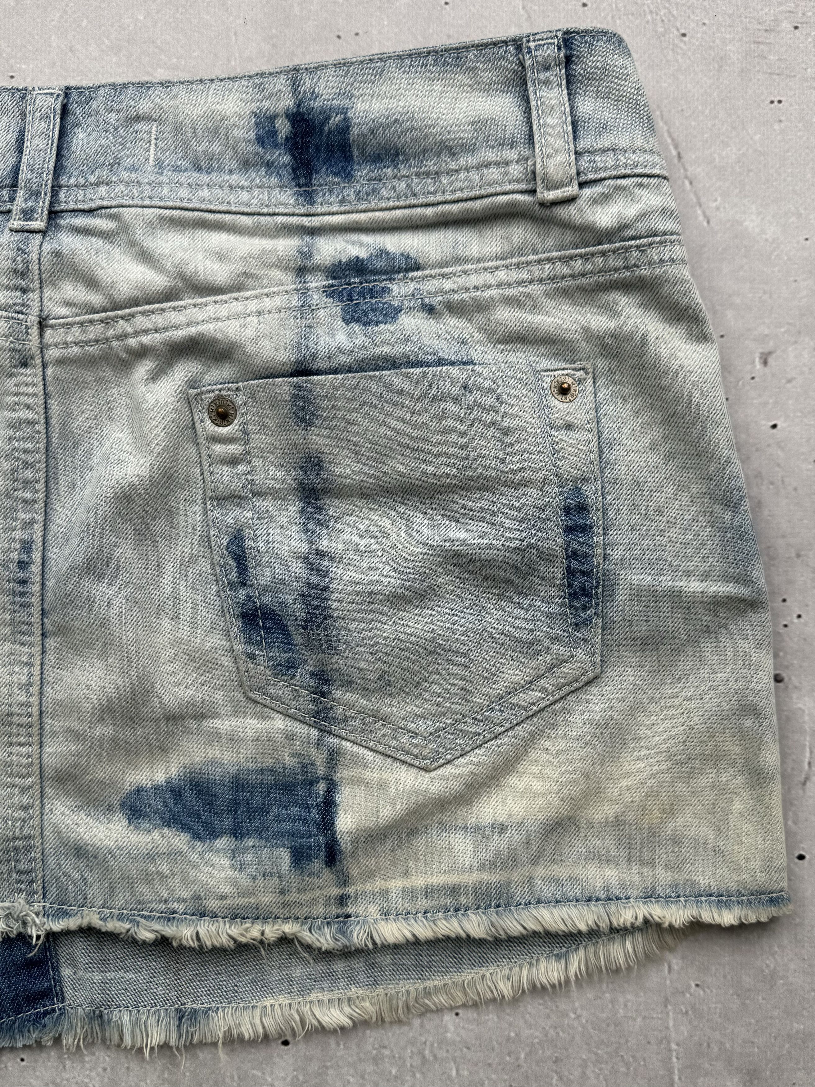 Japanese Brand × Vintage Vintage Jeans Mini Skirt Size 26" / US 2 / IT 38 - 7 Thumbnail