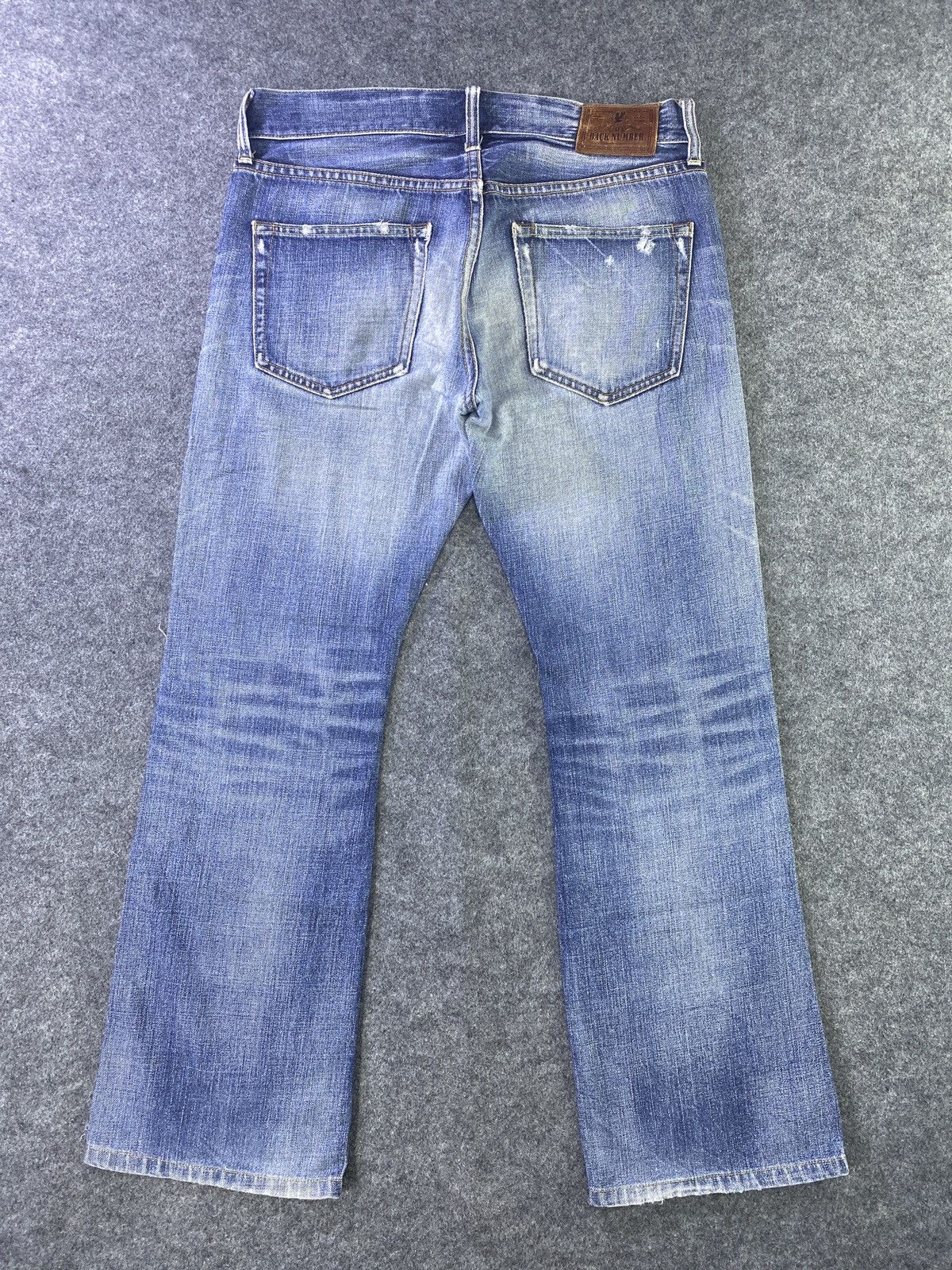 Japanese Brand × Jean Back Number Distressed Blue Wash Jeans - J936 Size US 32 / EU 48 - 3 Thumbnail