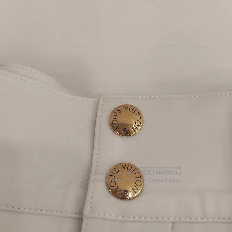 Louis Vuitton Louis Vuitton White nylon straight-leg pants Size US 36 / EU 52 - 3 Thumbnail