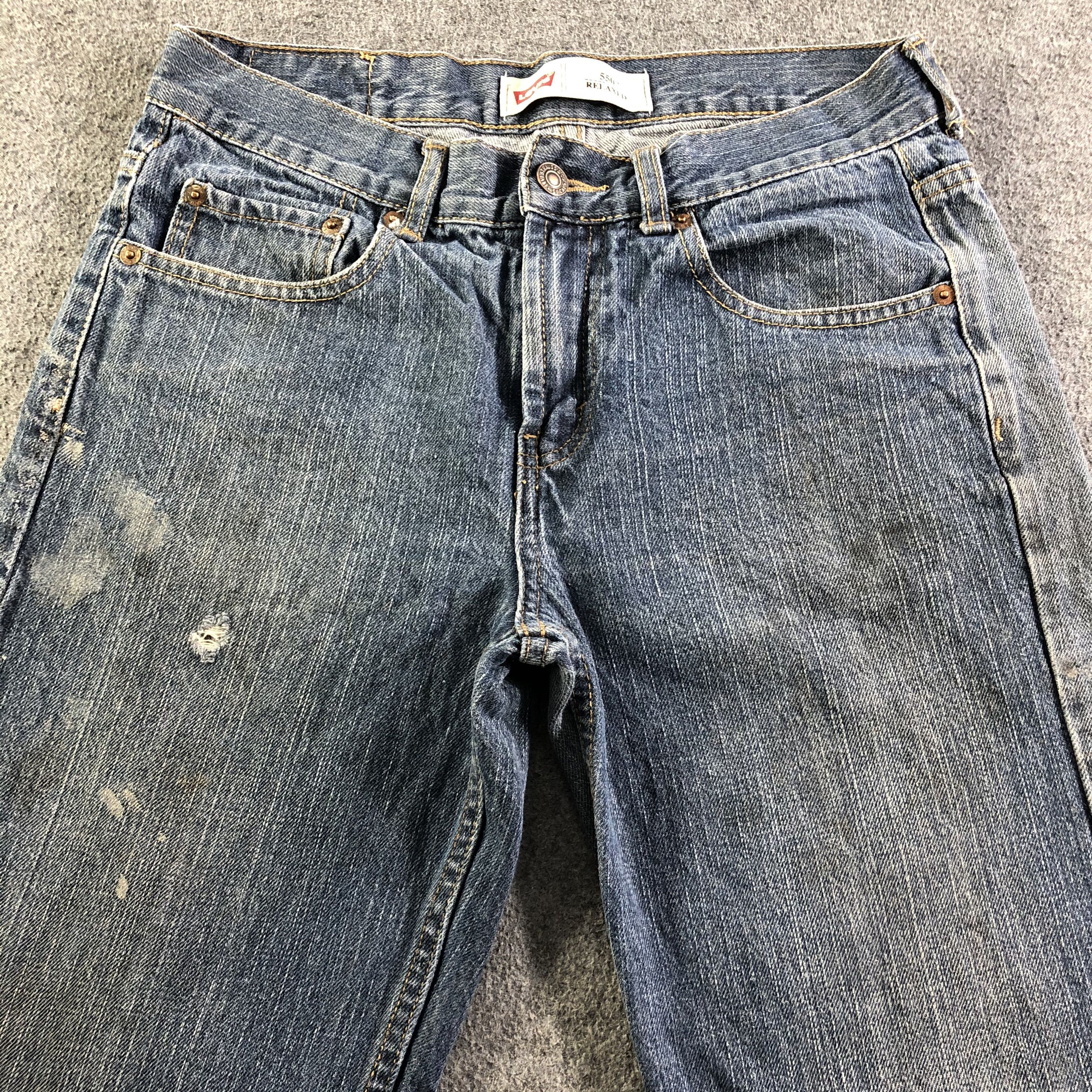 Levi's Vintage Blue Wash Levis 550 Jeans-J3390 Size 30" / US 8 / IT 44 - 3 Thumbnail
