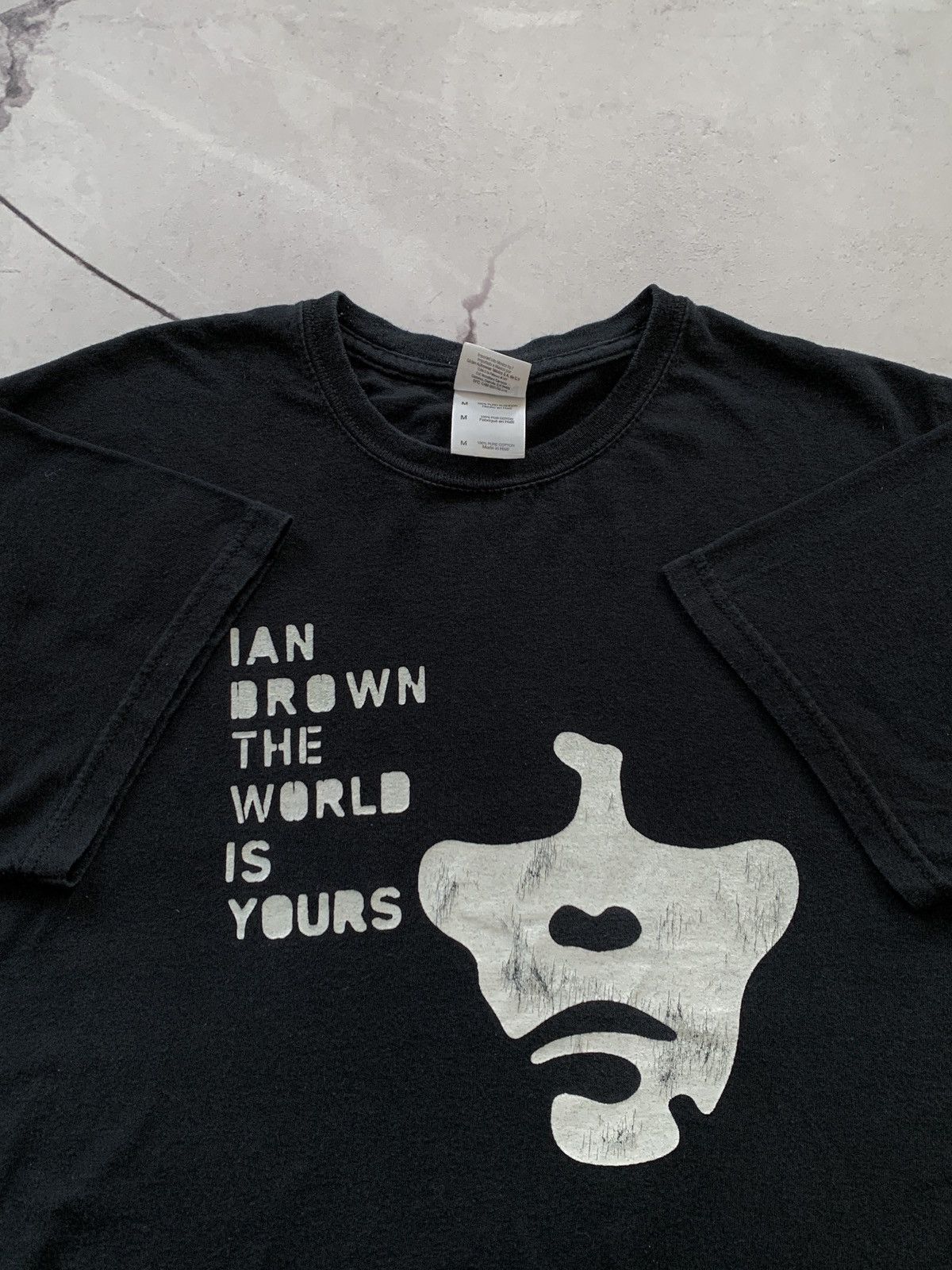 Band Tees × Vintage Vintage Ian Brown Stone Roses 00s The World Is Yours T-Shirt Size US M / EU 48-50 / 2 - 4 Thumbnail